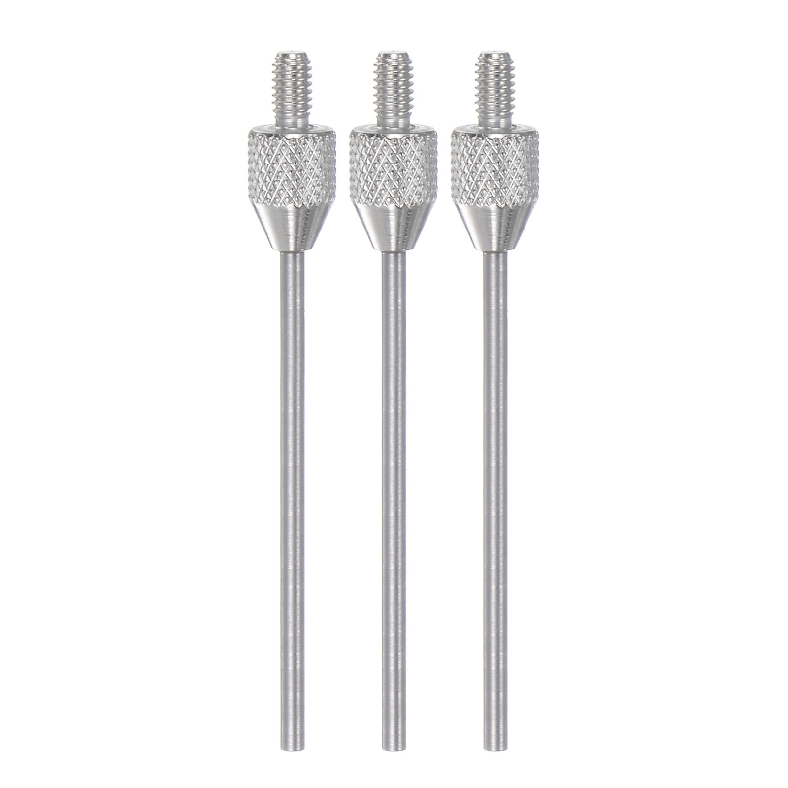 3pcs Needle Point Contact Point 50mm Length 1.5mm Dia M2.5 Stainless Steel