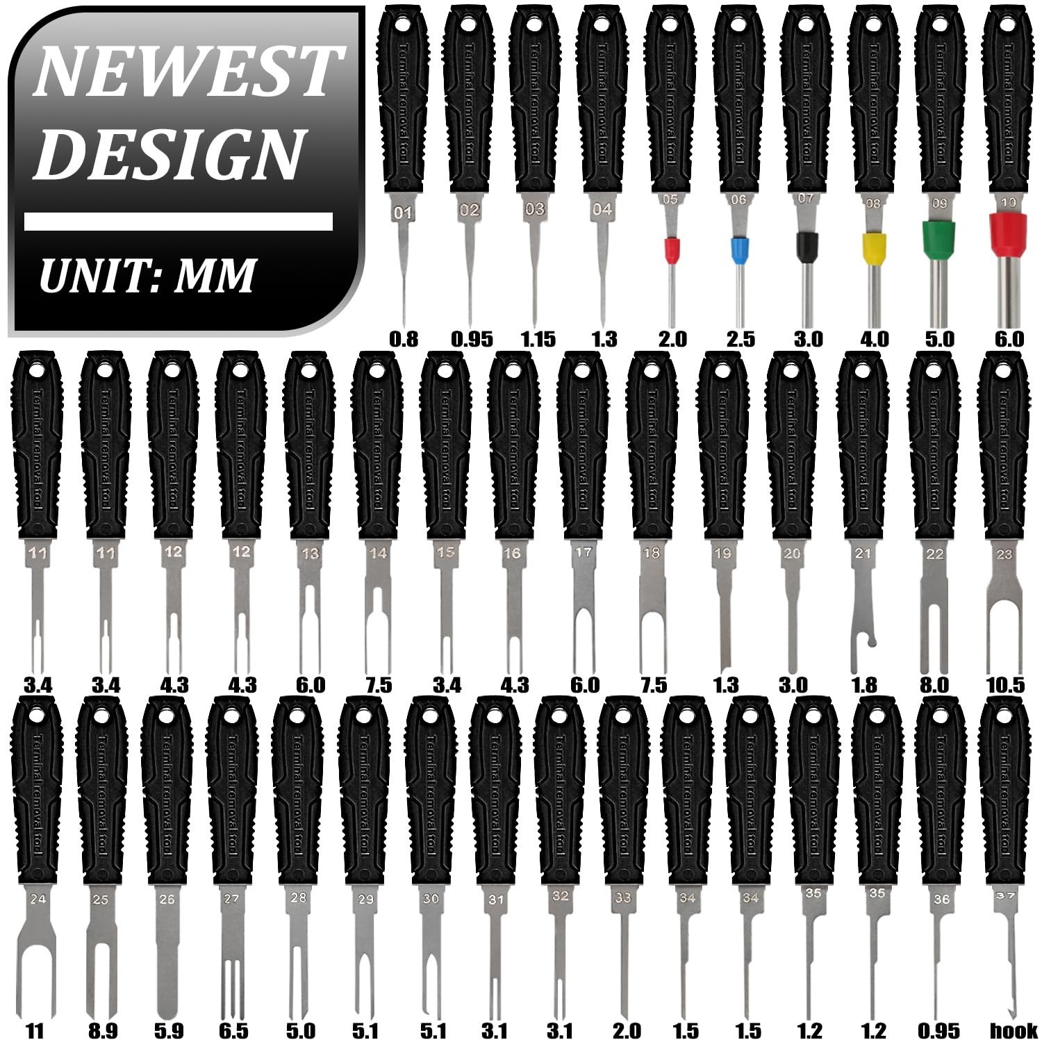 41pcs Terminal Removal Tool Kit - Electrical Pin Depinning Tools with Case