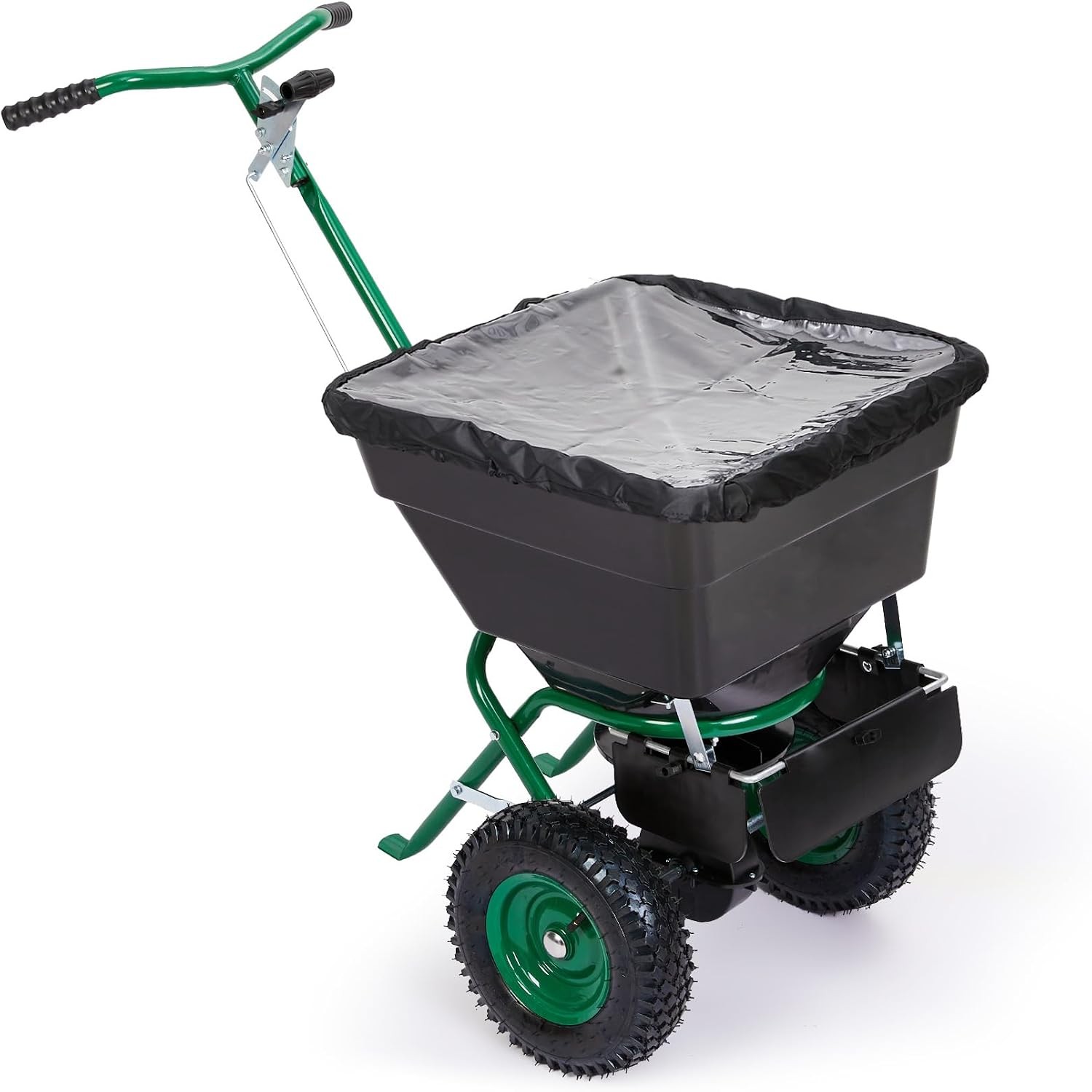 12FT 100lbs Push Walk Behind Broadcast Spreader Fertilizer Seed Spreading Garden