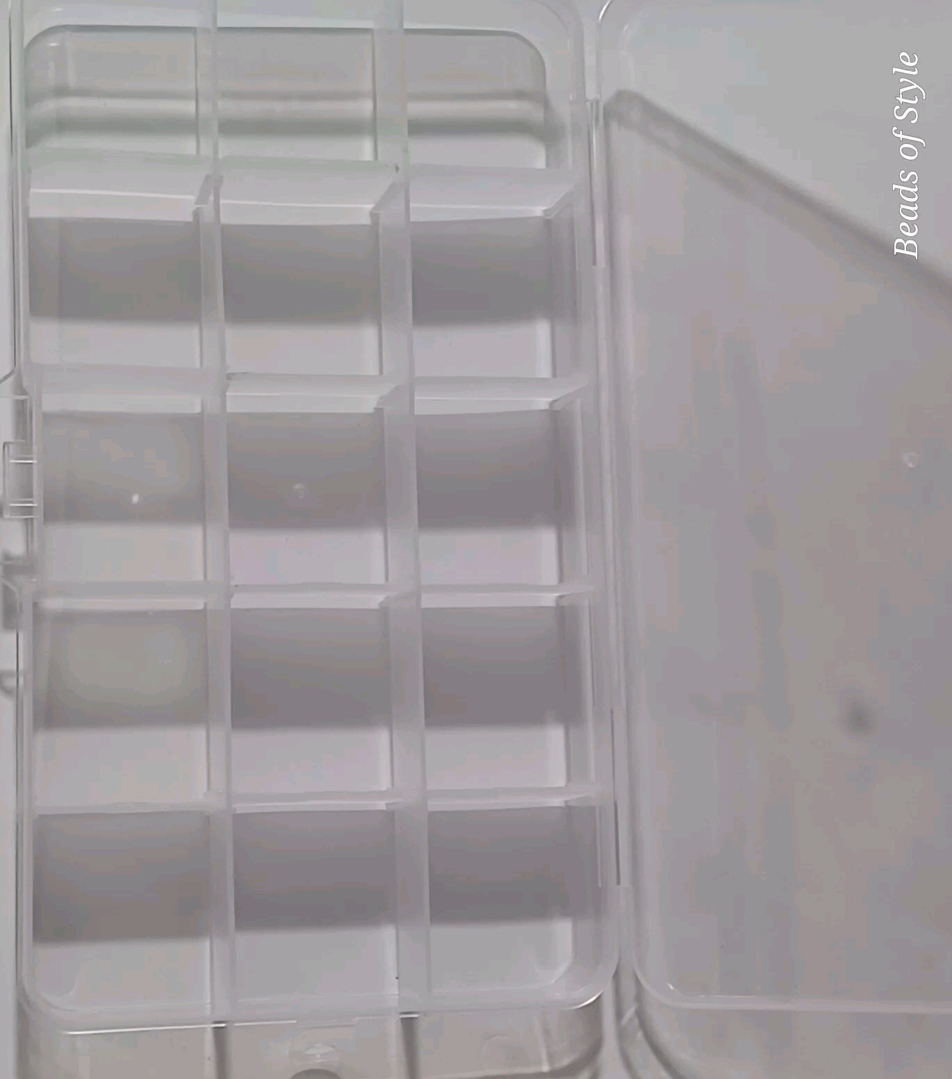 Plastic Bead Jewelry Storage Organizer 15 Compartment Customizable