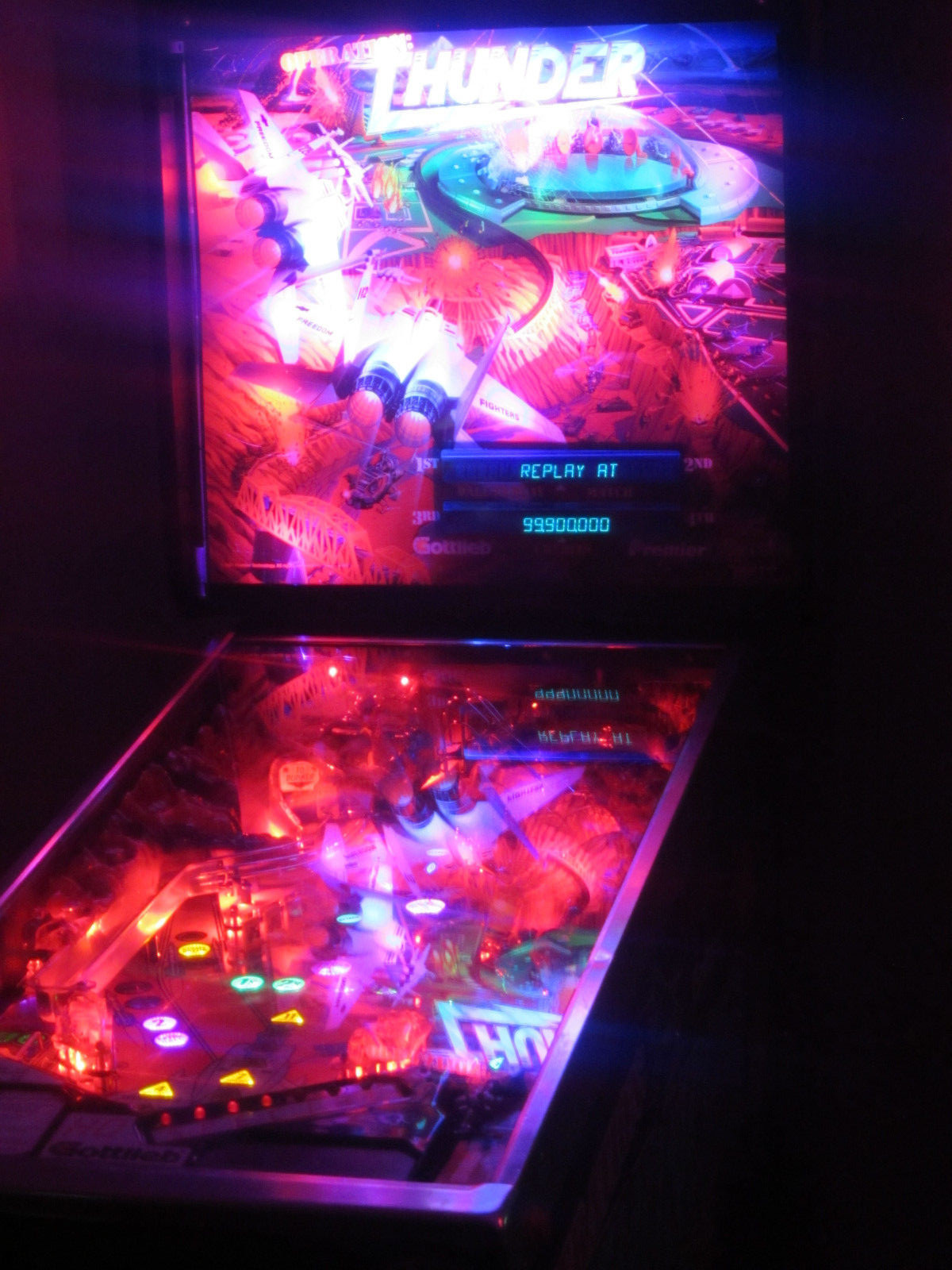 OPERATION THUNDER -NON GHOSTING Lighting Kit custom SUPER BRIGHT PINBALL LED KIT