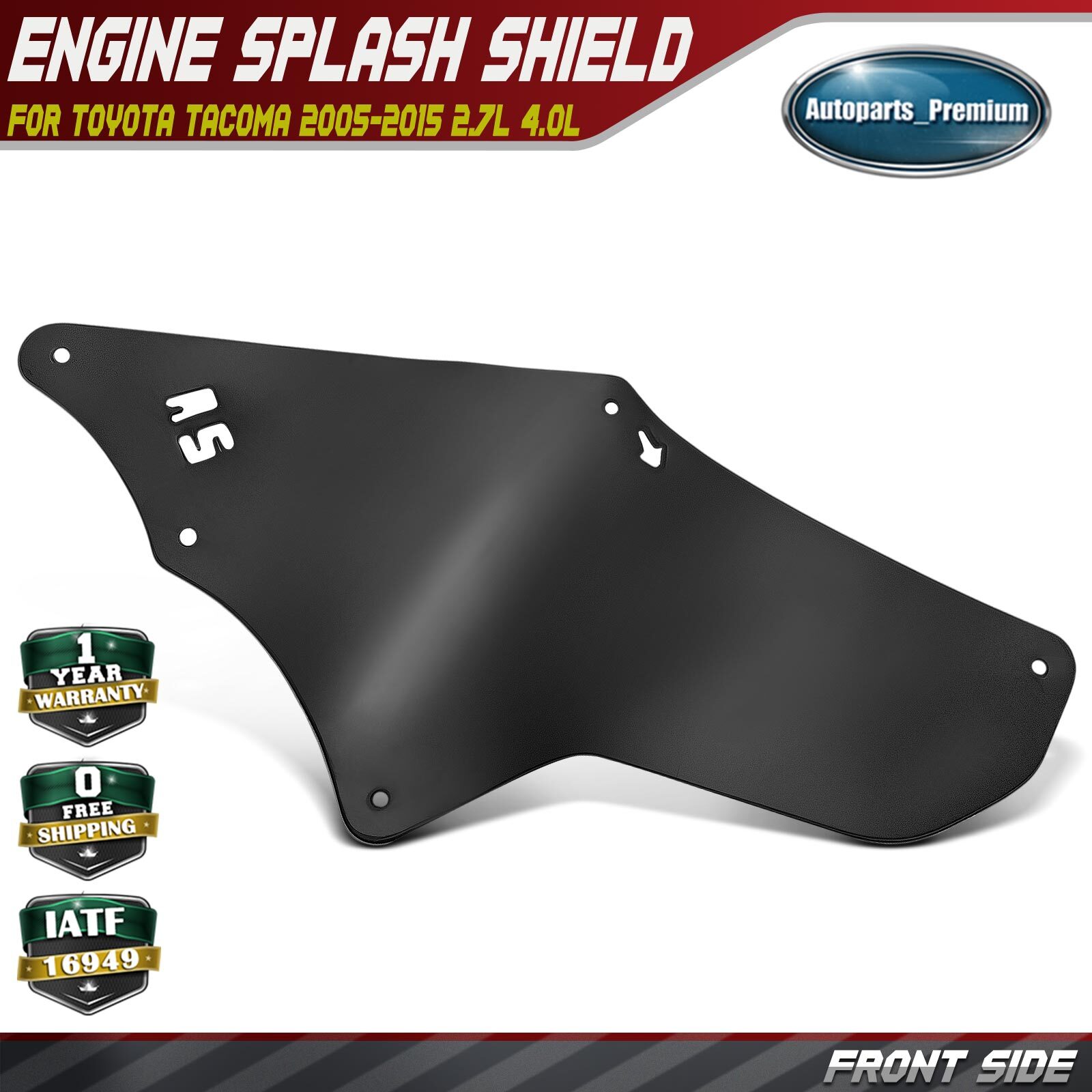Front Left or Right Engine Splash Shield for Toyota Tacoma 2005-2015 2.7L 4.0L