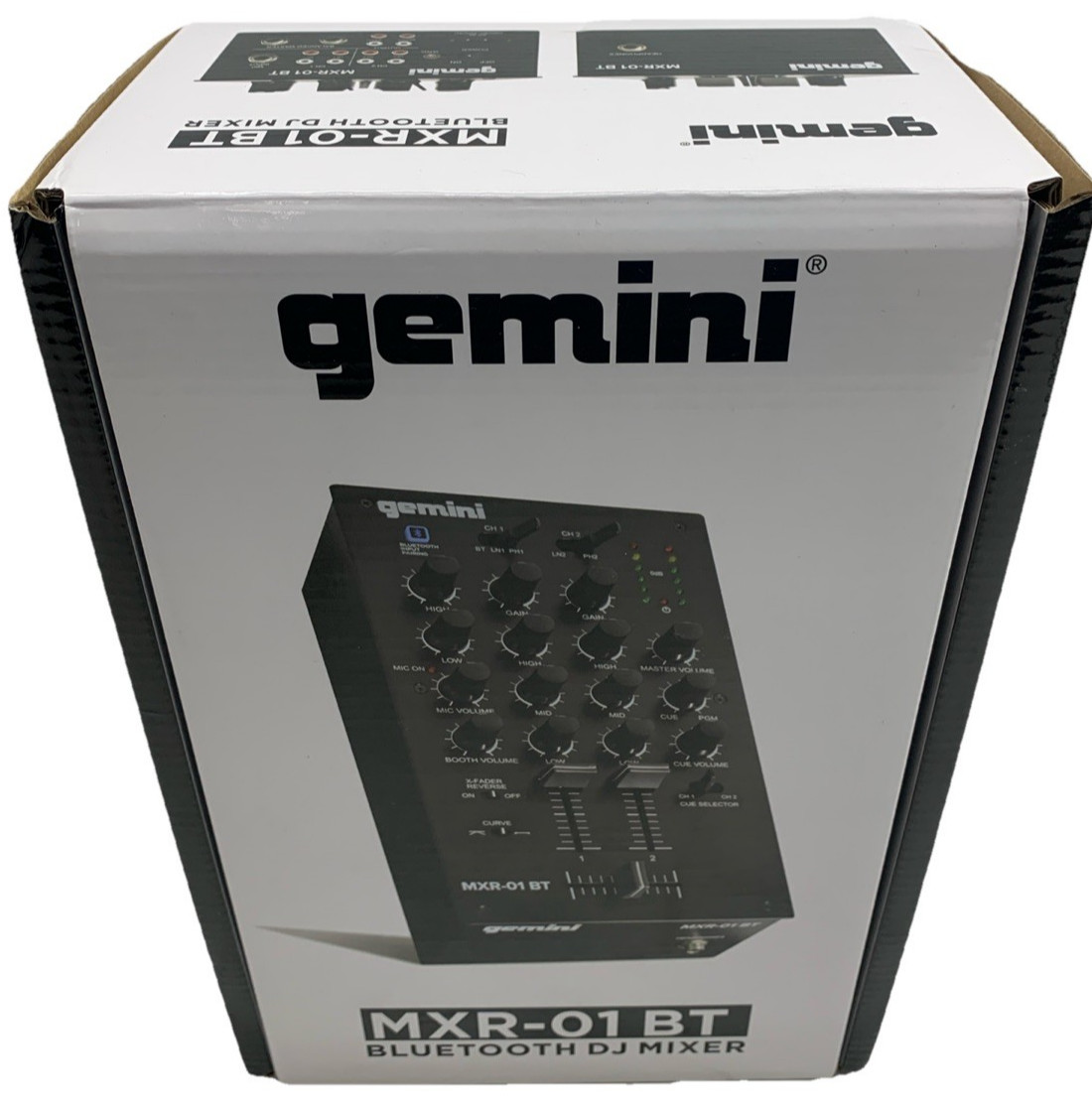 Gemini Audio Equipment MXR-01BT 2-Channel Professional Mixers Bluetooth Input DJ