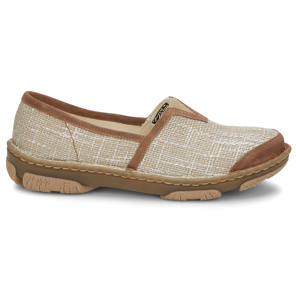 Tony Lama Renata Slip On  Womens Beige Flats Casual TLC105L