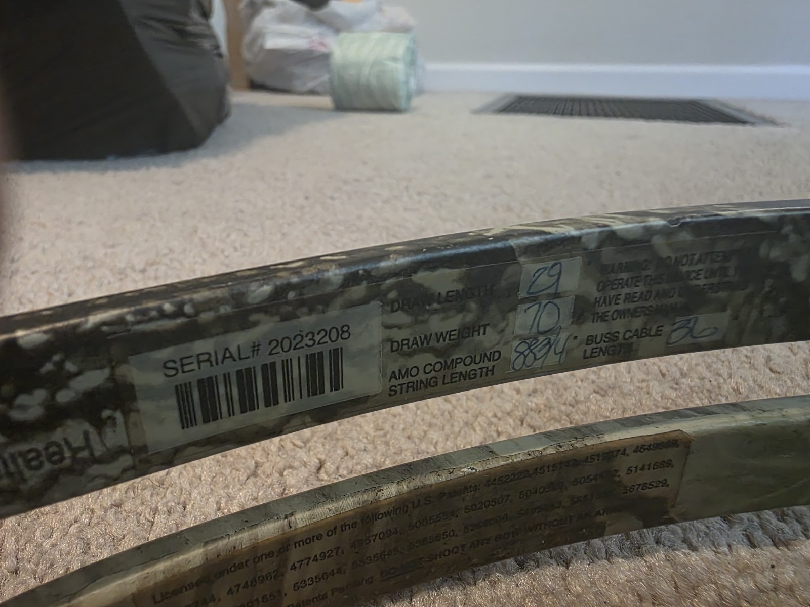 Buckmasters BTR RH Compound Bow 70lbs Pull DL 29"