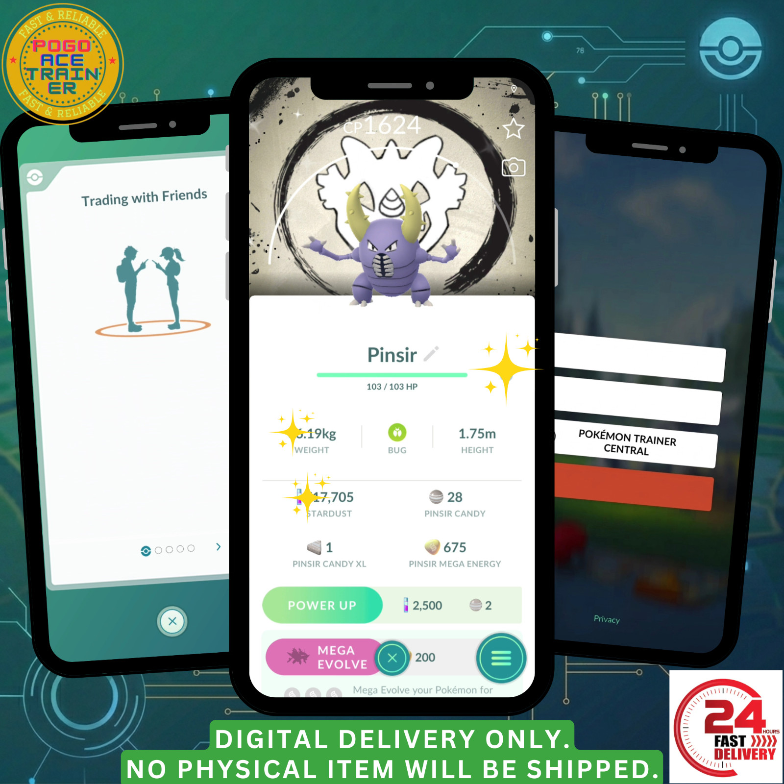 [✨SpecialBG✨] Shiny Pinsir – GO Fest 2026 Special BG  ✨FAST24hDelivery✨