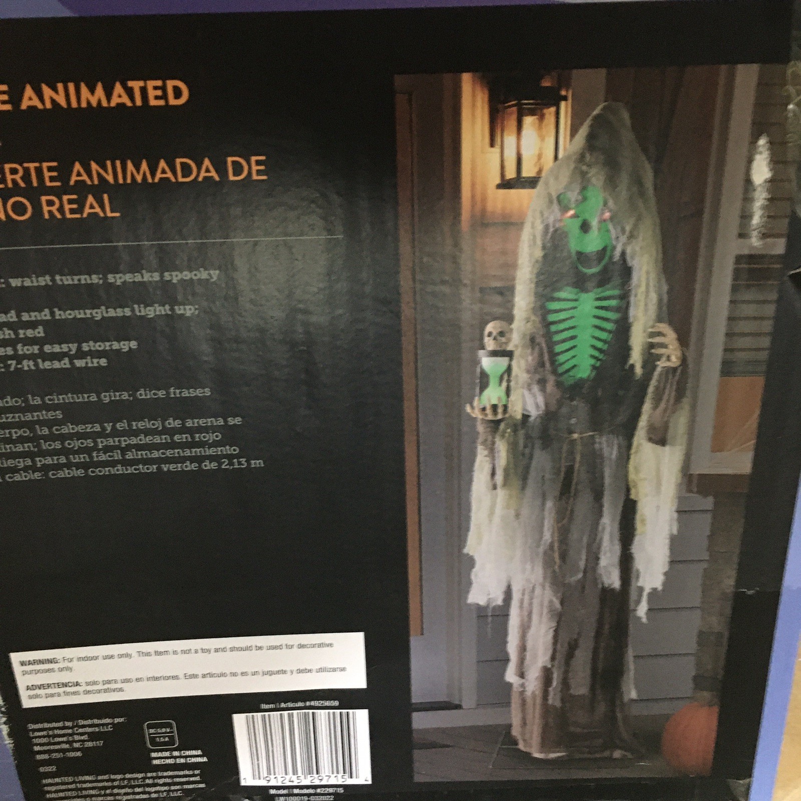 Haunted Living 7ft / 84” Halloween Life Size Animated Reaper - #4925659