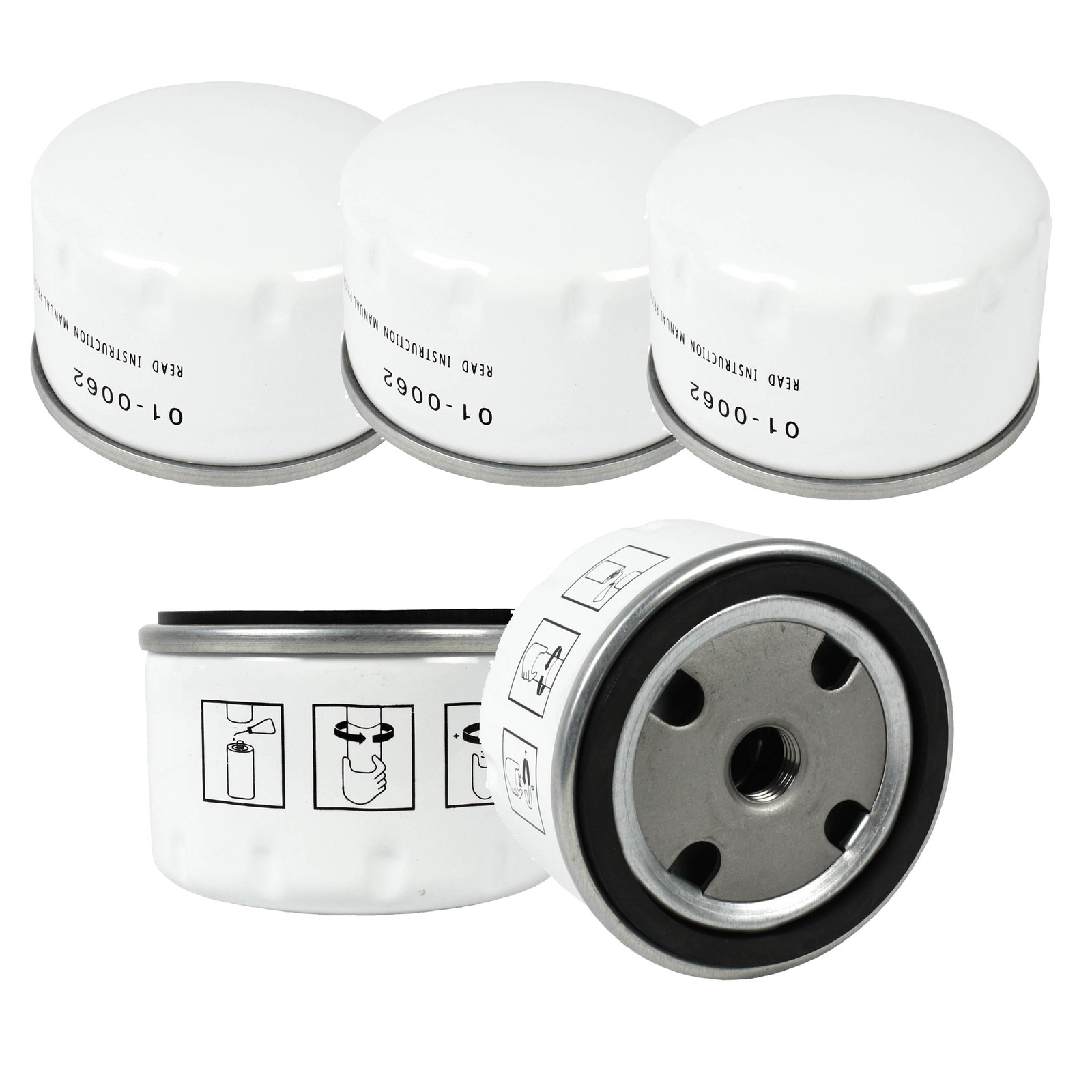 5 Pack Short Oil Filter For Quincy Metal Housing Made In USA for OEM 2023400101