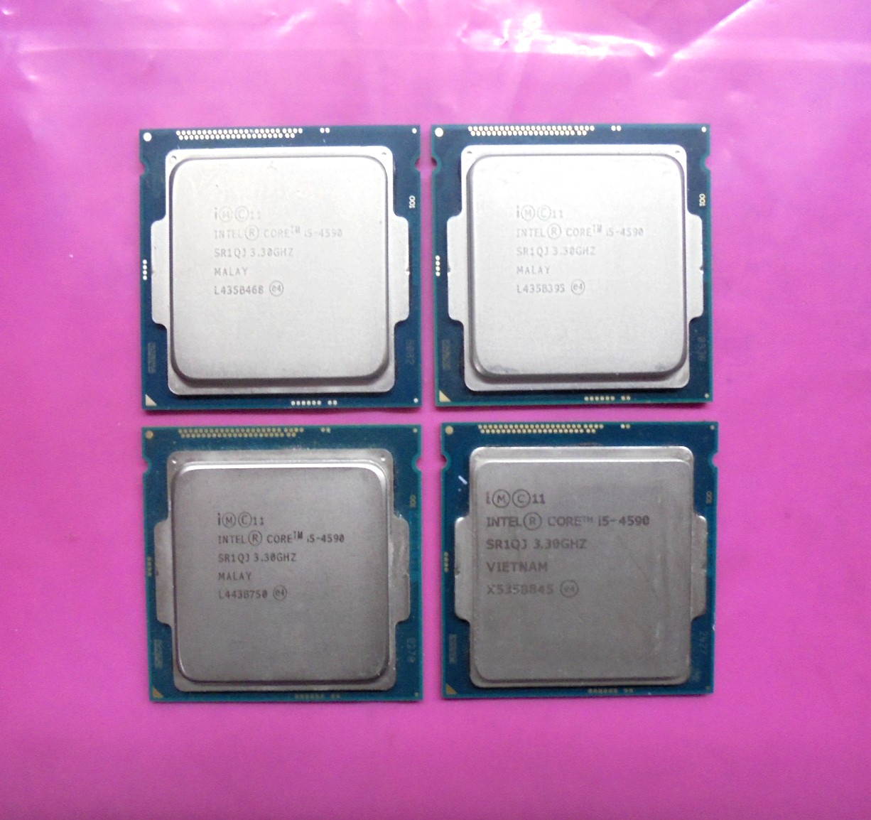 (Lot of 4) Intel i5-4590 3.30GHz 4-Core CPU Processor SR1QJ LGA 1150