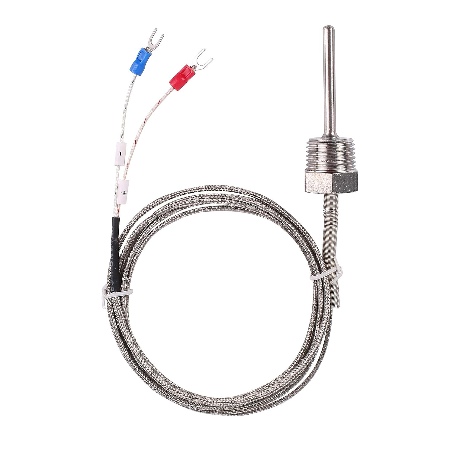 Waterproof K Type Thermocouple -  Grounded Temperature Sensor Probe for PID Temp