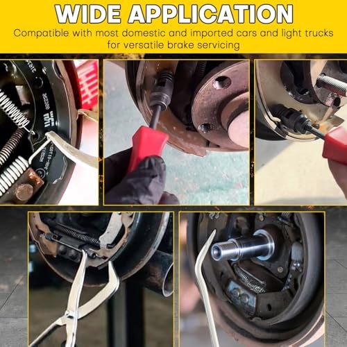 8PCS Drum Brake Tool Kit | Drum Brake Tool, Drum Brake Spring Tool, Red