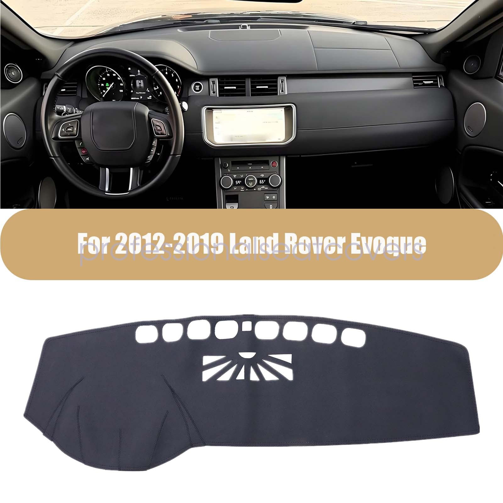 For Range Rover Evoque 2012 2013 2014 2015 2016 Dashboard Dash Cover Dashmat Blk