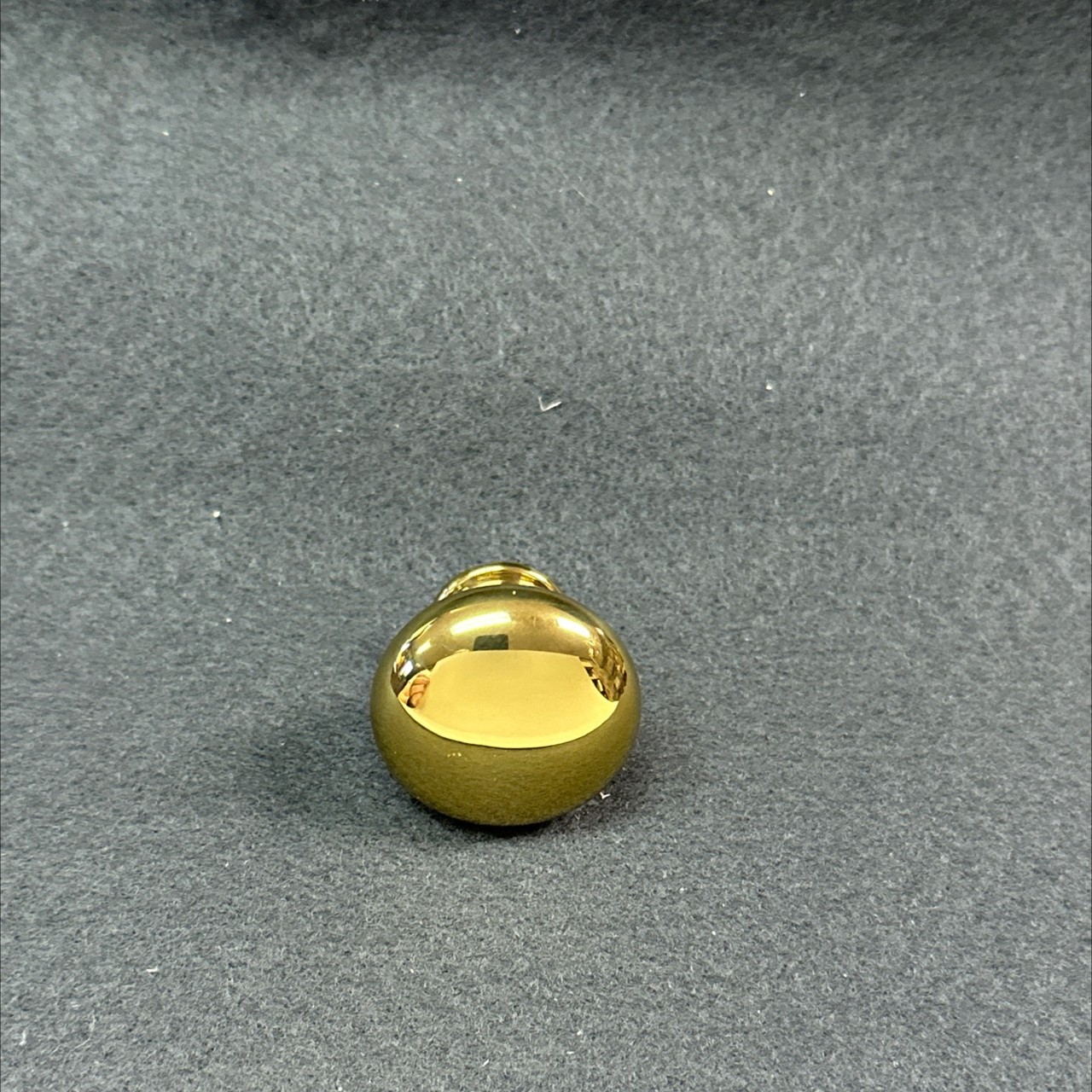 (12 Pack) 1-1/4" Avante Smooth  Knob Polished Lacquer Solid Brass