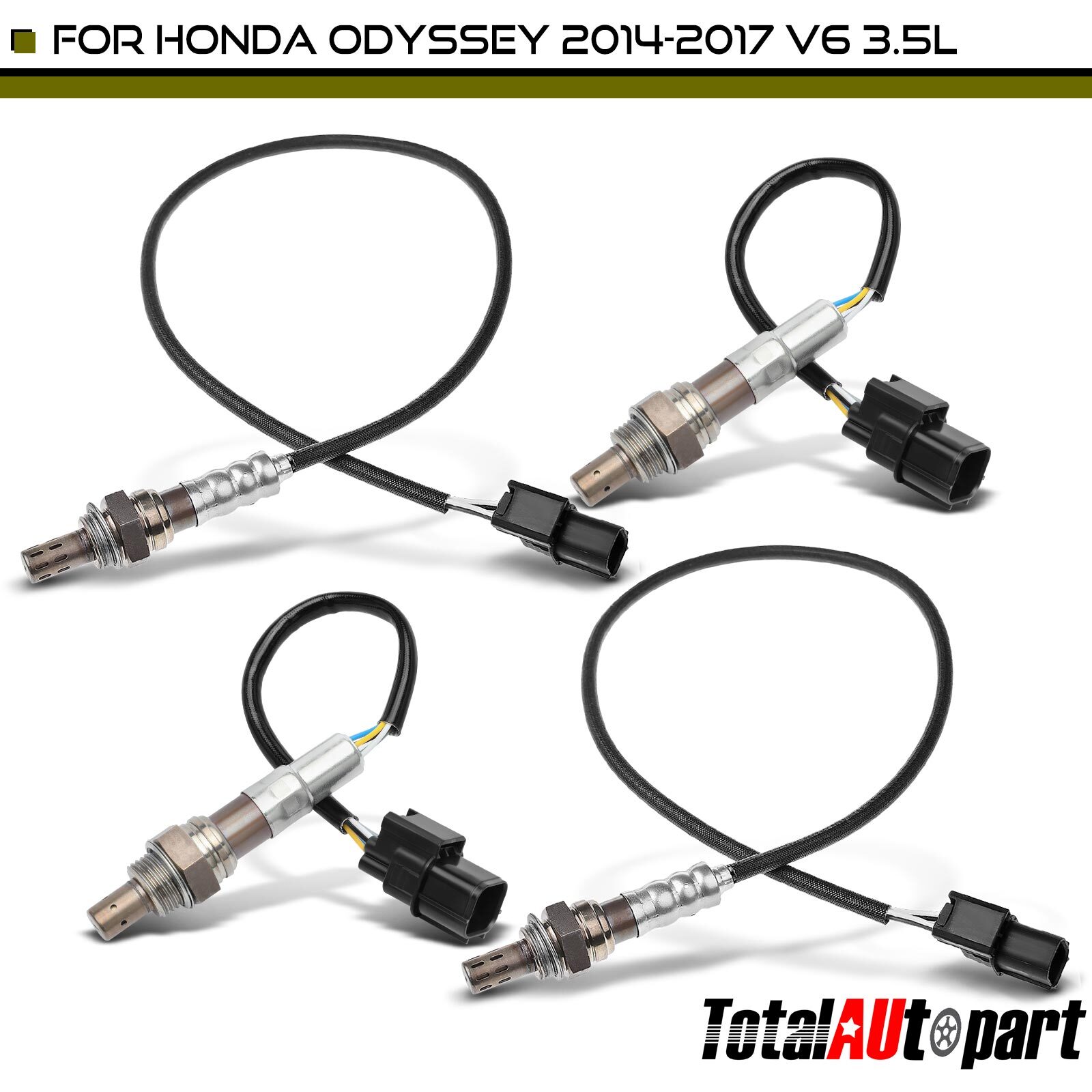 4Pcs O2 Oxygen Sensor for Honda Odyssey 2014-2017 V6 3.5L Upstream & Downstream