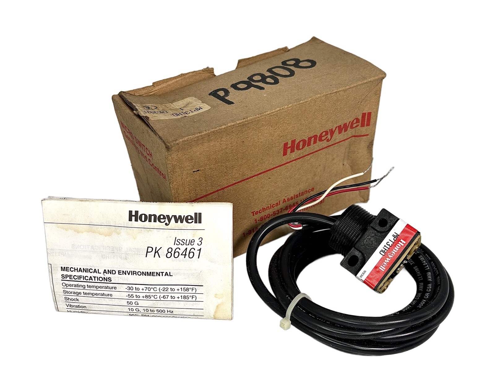 Honeywell MPT31HD Micro Switch Issue 3 PK 86461