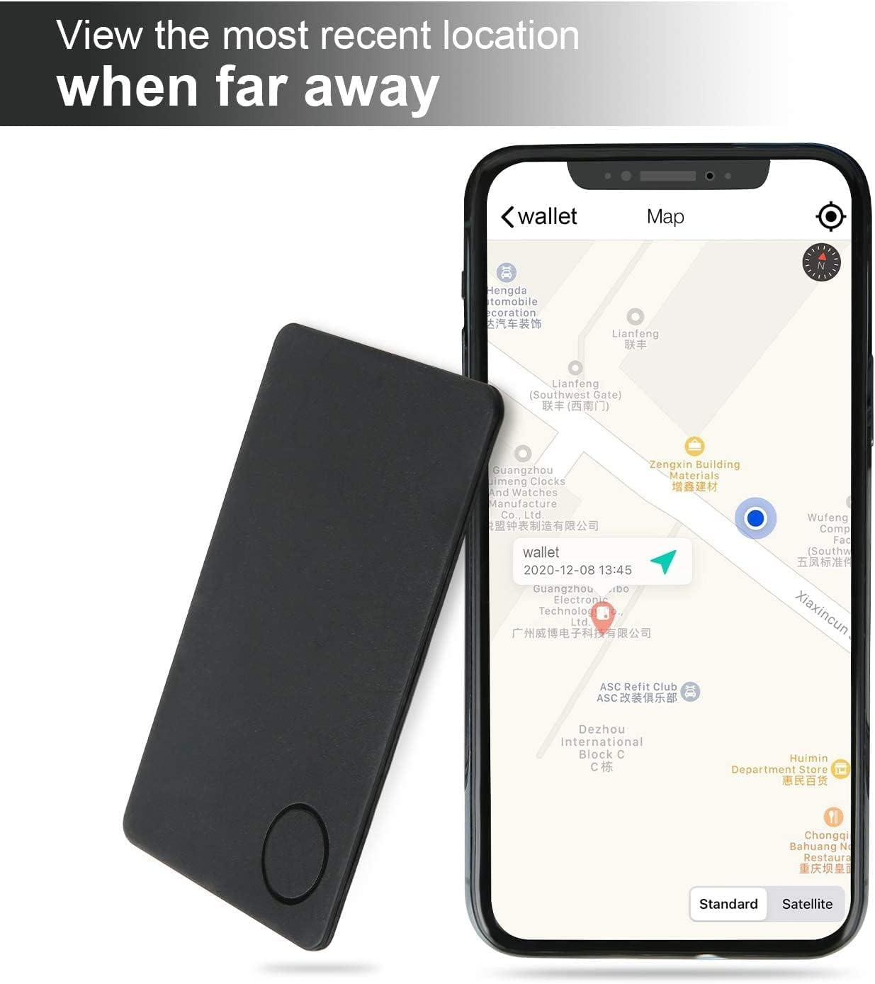 Wallet Tracker Card Finder Slim Locator Bluetooth Item Tracker Alarm Device SetU