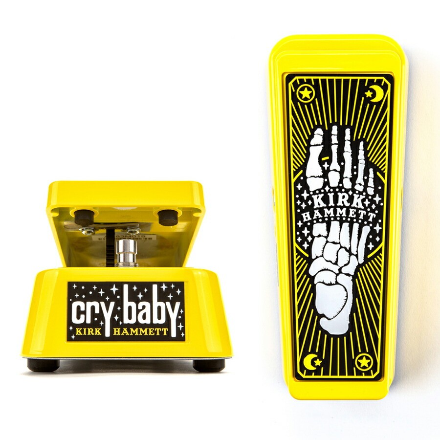 New Jim Dunlop KH95Y Kirk Hammett Cry Baby Wah Yellow Sparkle Edition