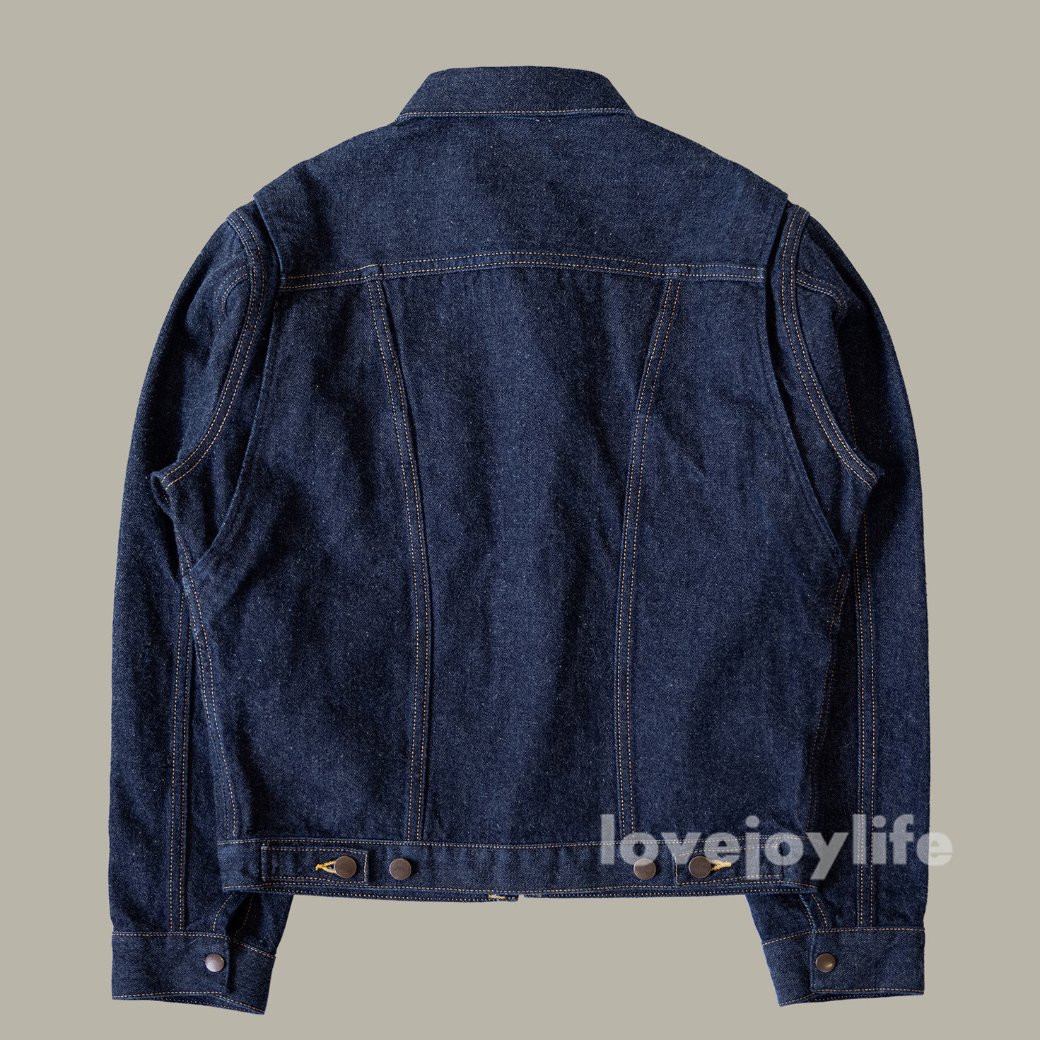 Red Tornado Fall Winter 60s 24MJ Raw Denim Jacket Short Zipped Slim Coat Cowboy