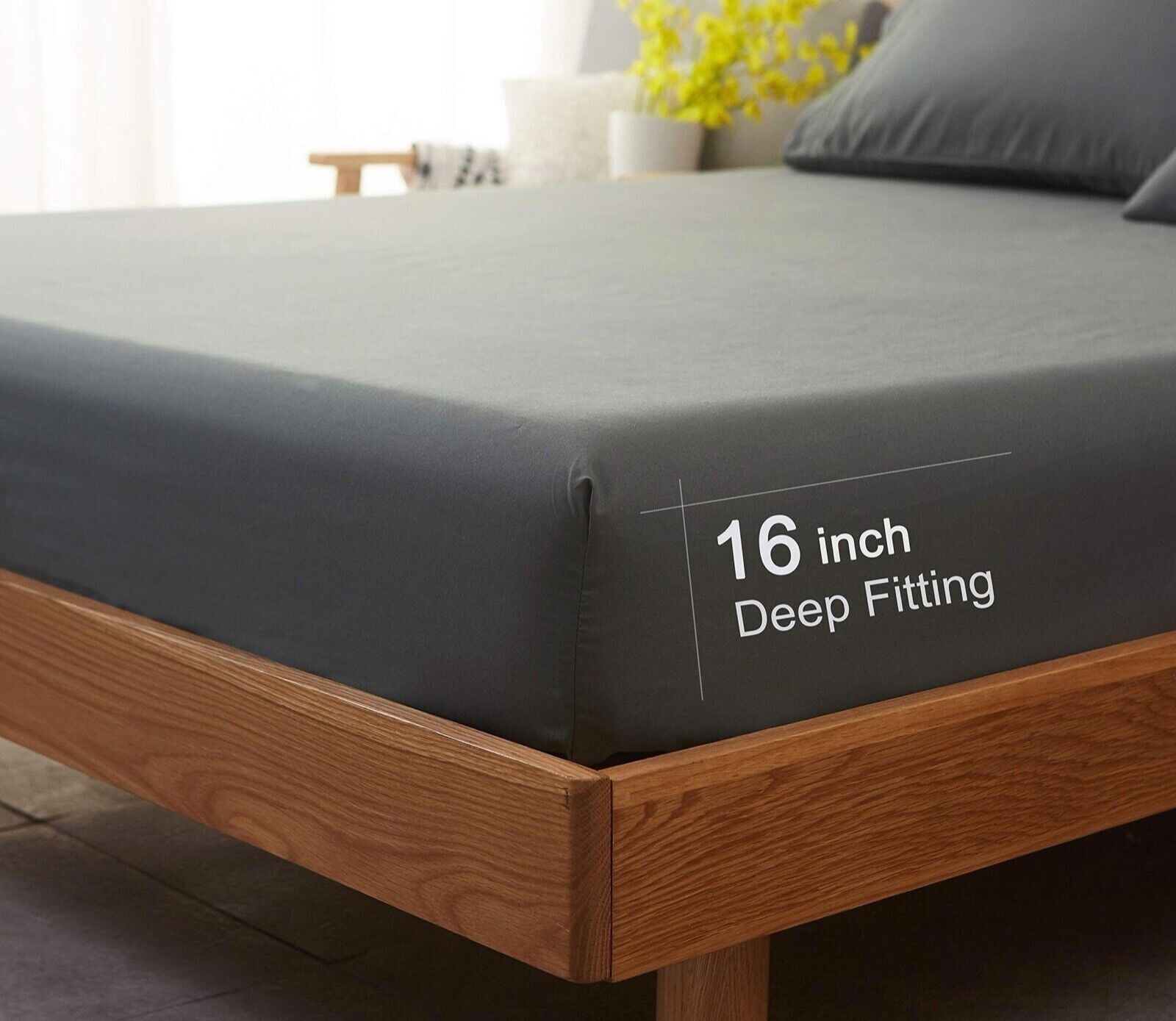 Split Flex Top King Fitted Sheet 2 Pack Deep Pocket for Sleep Number/Adjustable