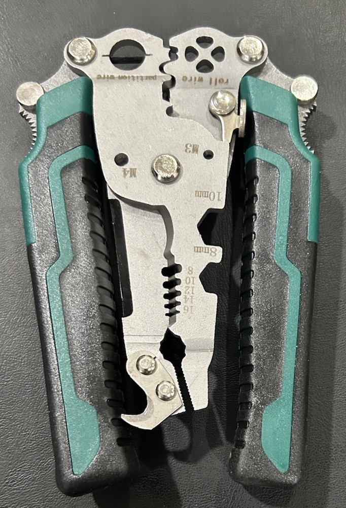 Wire Crimping Pliers Electrical Wire Stripper With Adjustable Jaws Cutting New