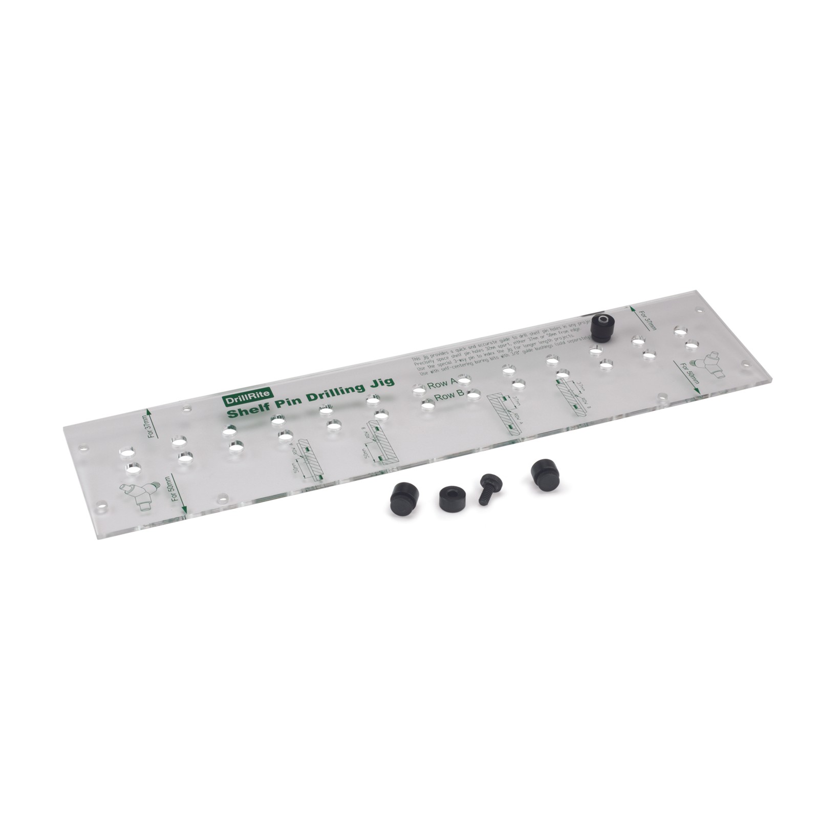 WOODRIVER 13-Hole 32mm Spacing Shelf Pin Jig