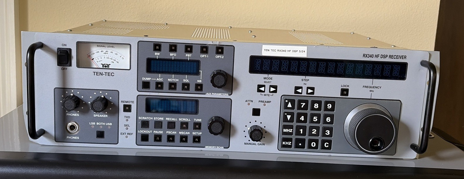 Ten-Tec RX340 HF DSP Receiver and Matching Speaker