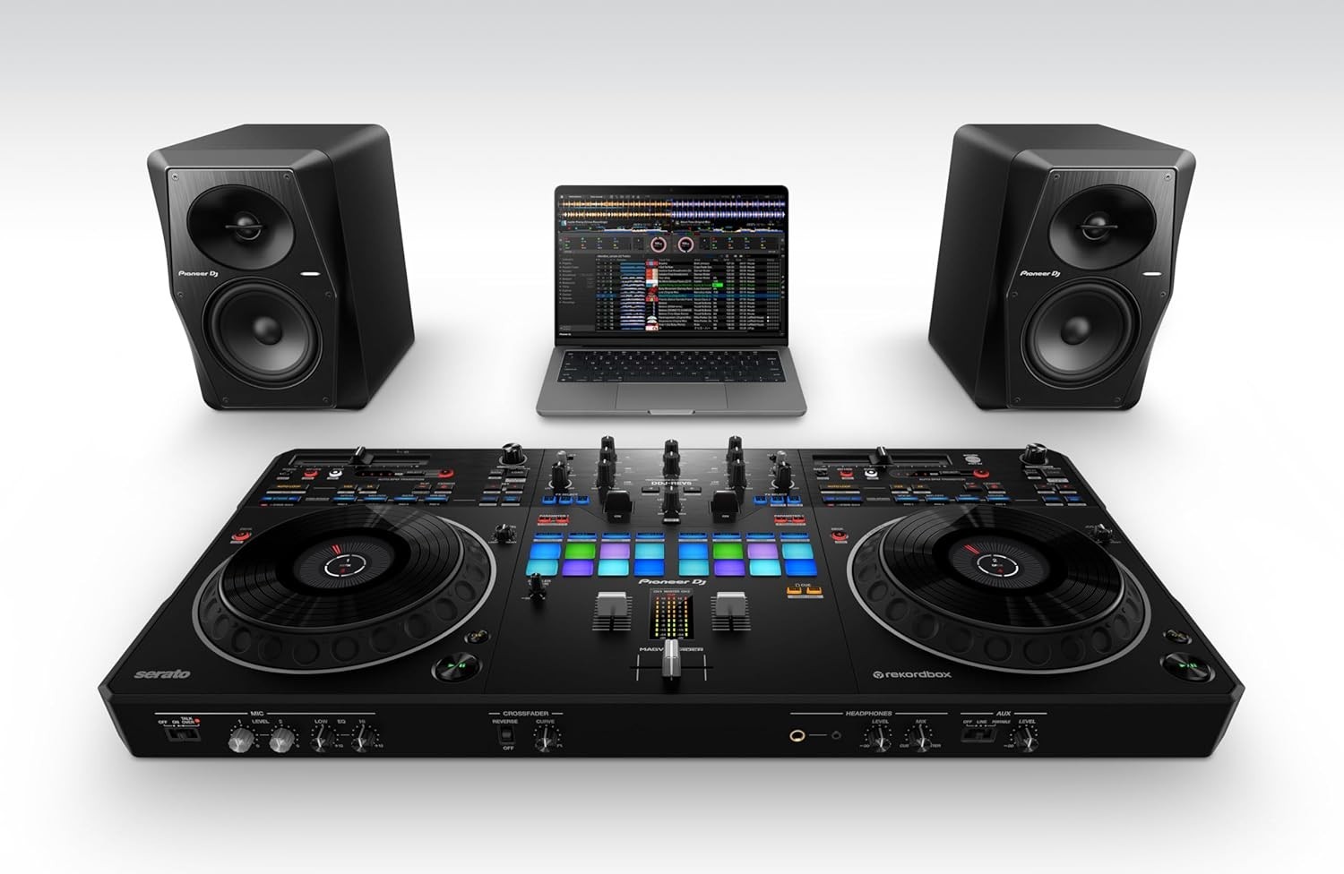Professional Scratch-Style DJ Controller with Stems Control & Piano Play Mode