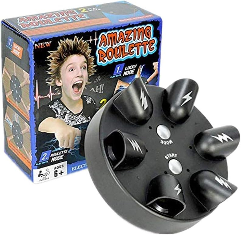 Electric Shock Roulette Game,Electric Finger Lie Detector,Shock Roulette Party G