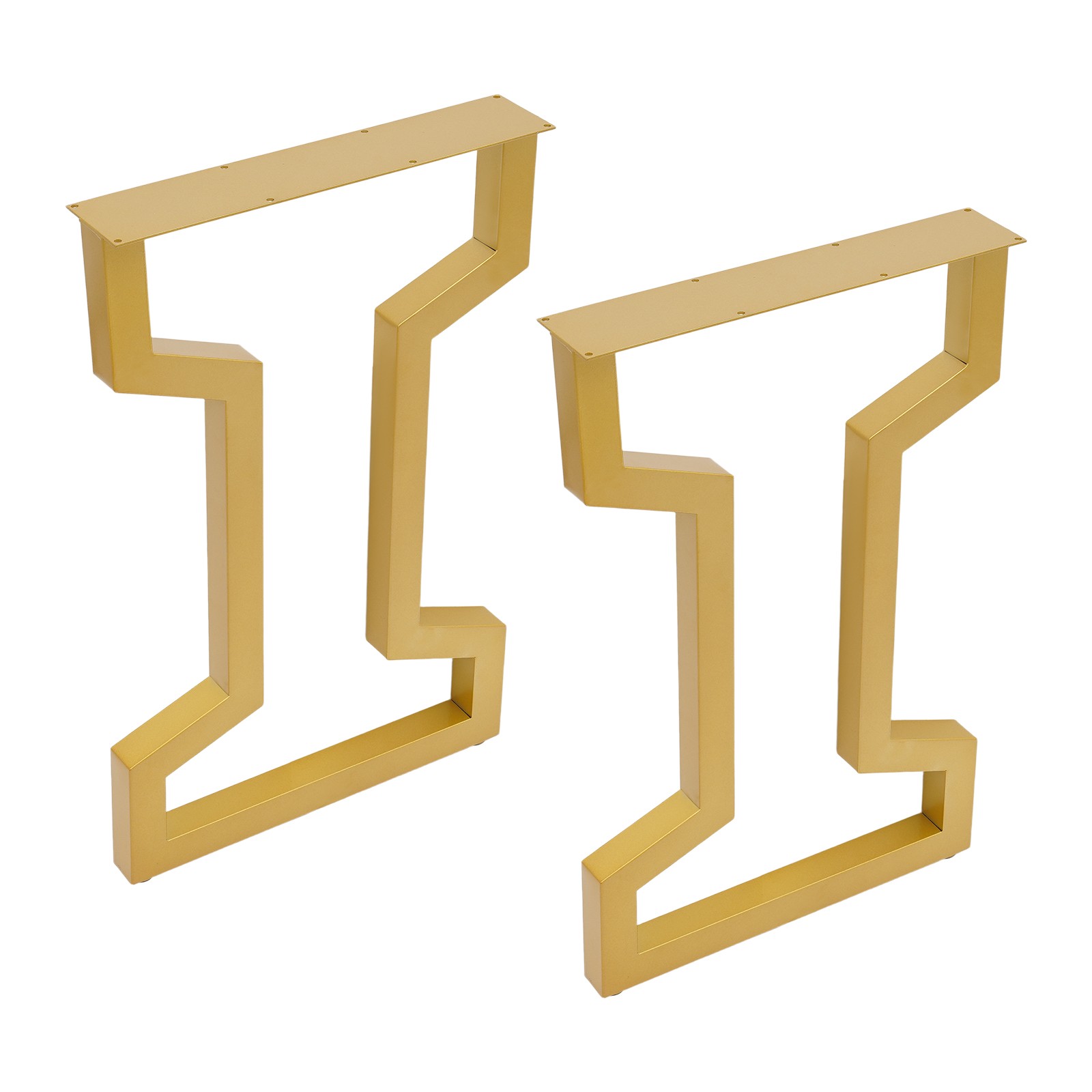 2 PCS Steel Table Legs 220.46lbs Gold Table Frame for Coffee Table Dining Table