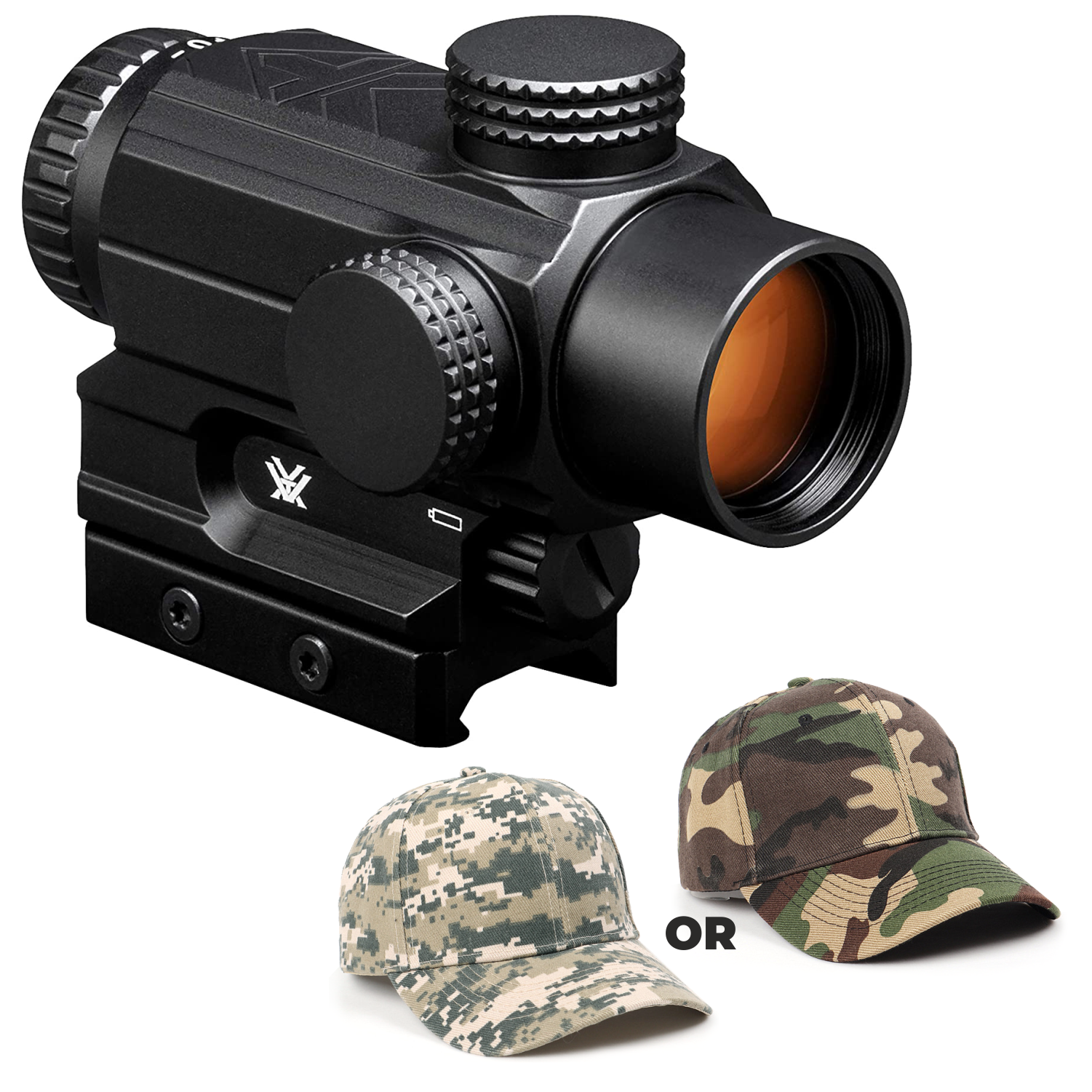 Vortex Optics SPR-200 Spitfire Prism Scope 1x DRT MOA with Wearable4U Bundle