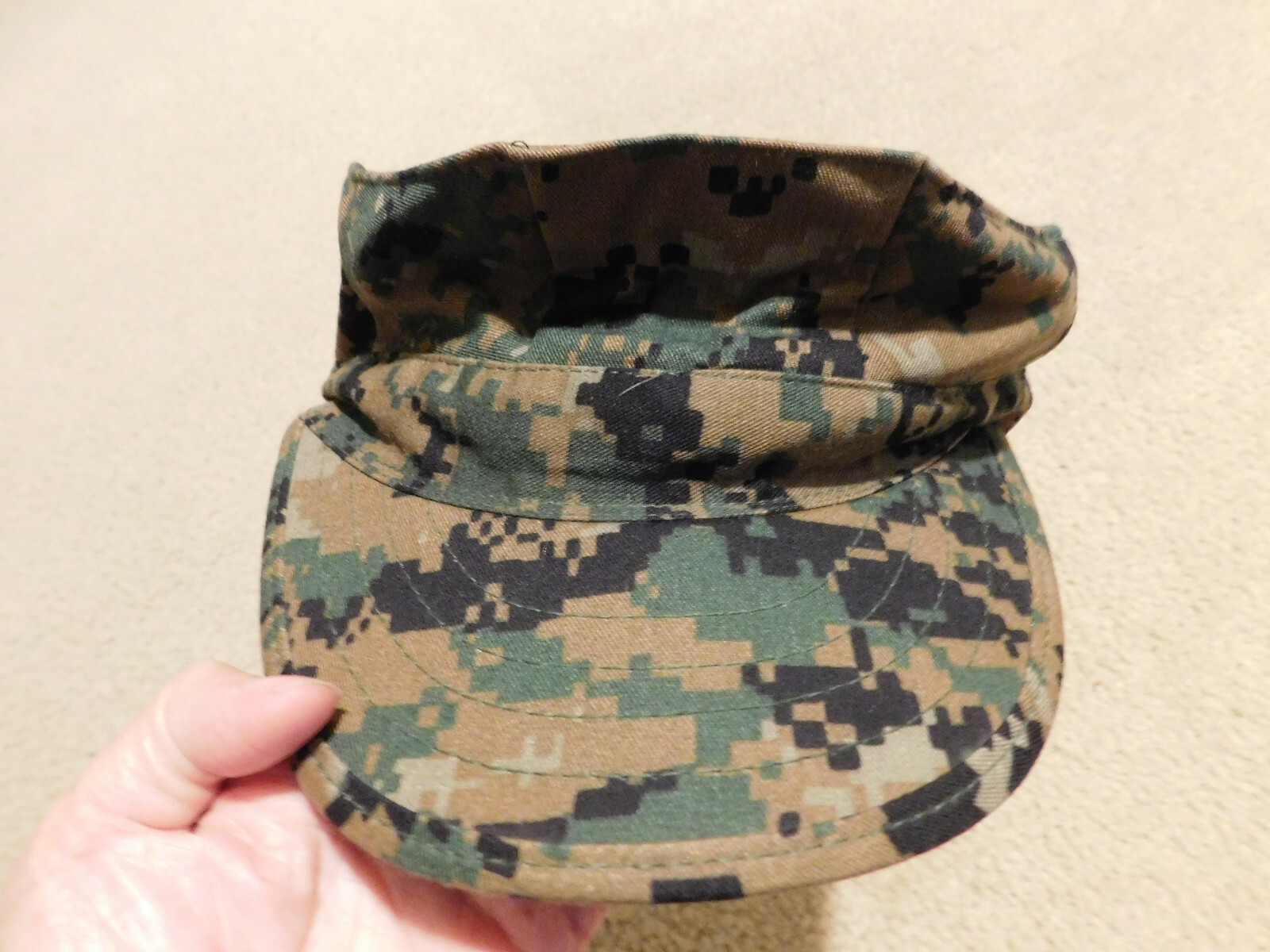 USMC / NAVY WOODLAND MARPAT GARRISON CAP SIZE X SMALL NEW