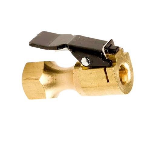 CH-360-OP EURO STYLE AIR CHUCK 1/4" FEMALE (OPEN) BRASS AIR CLIP ON