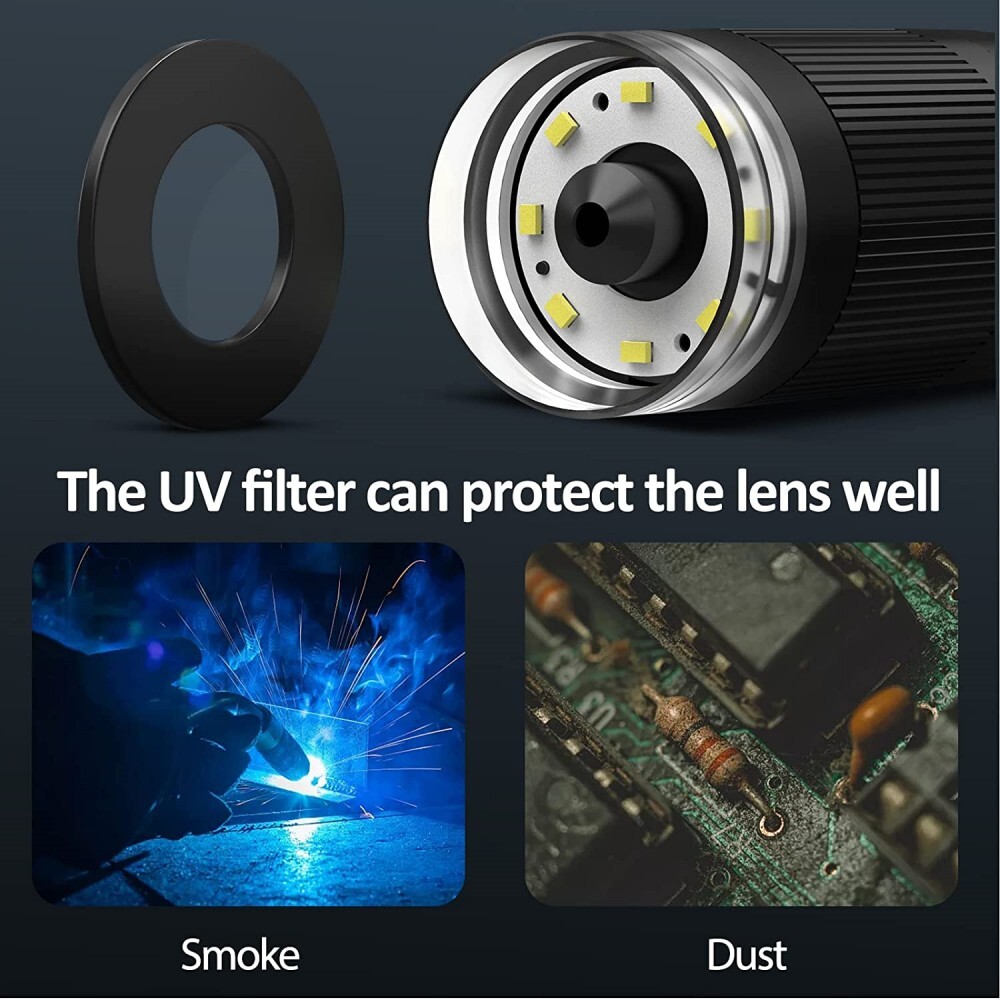 Elikliv Digital Microscope 10'' Screen 1300X Camera Soldering Microscope Adults