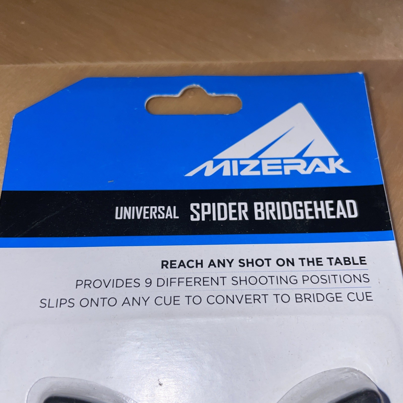 MINT MIZERAK Billiards Universal Spider Bridgehead Attachment Black NEW