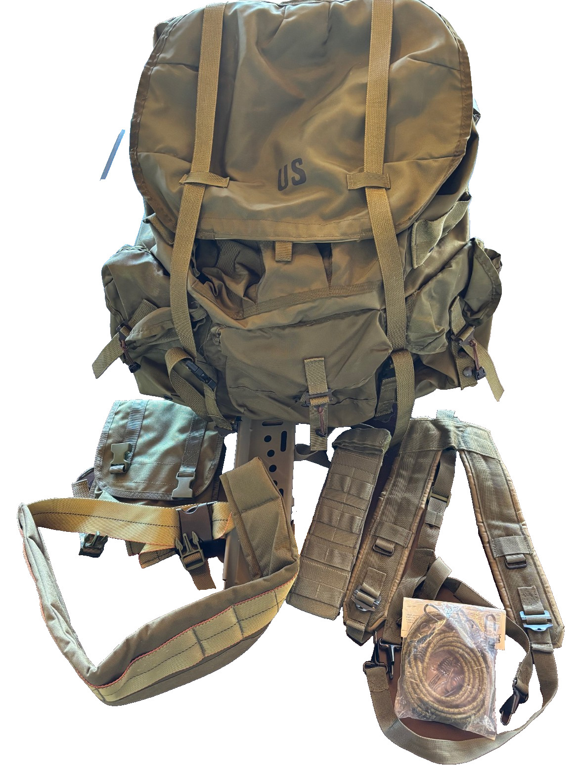 Military USGI ALICE LC-1 Field Pack + Frame  w/ Cargo Shelf & Condor Pouches NOS