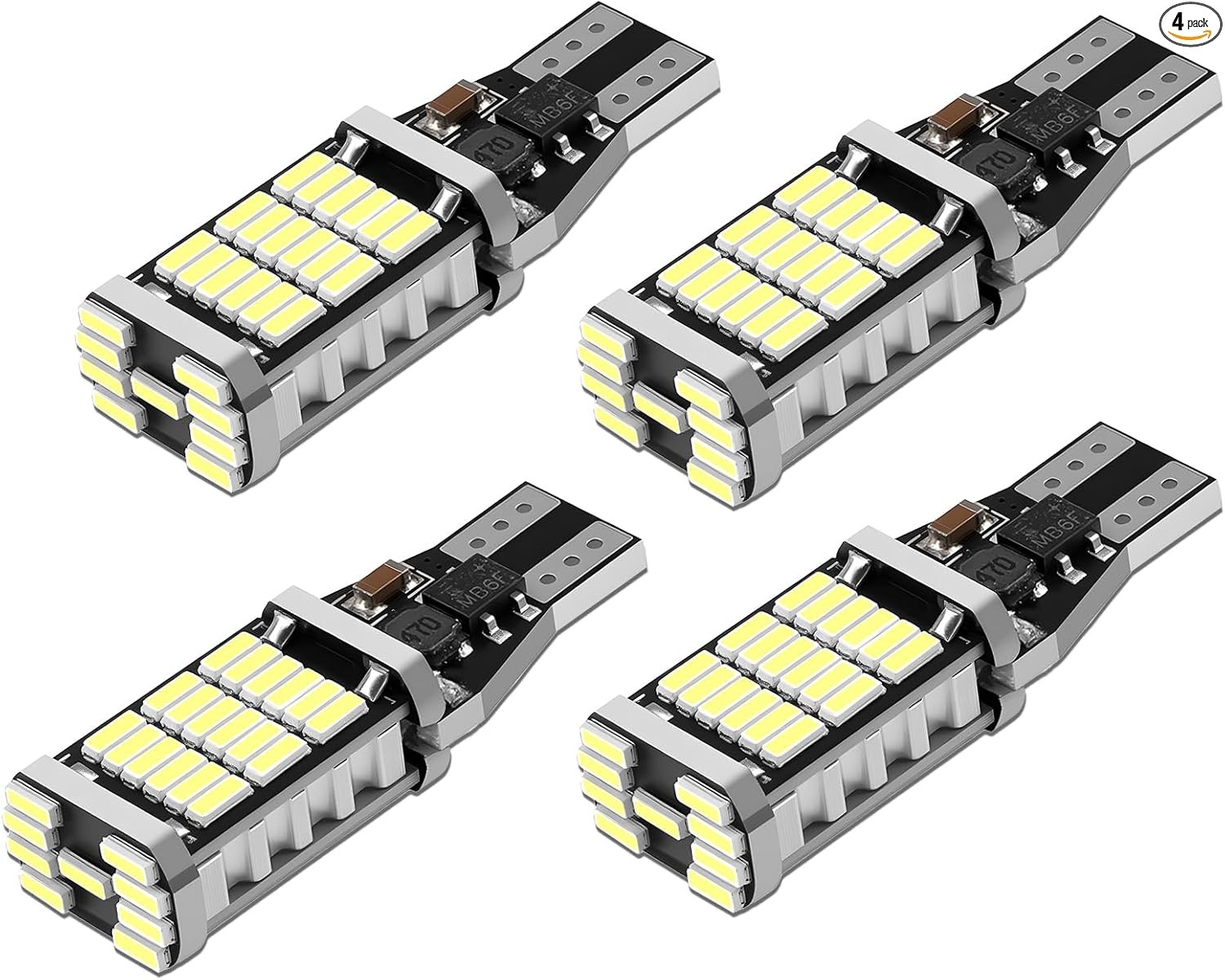 4PCS LED Reverse Lights, 6500K Super Brightness 45SMD-4014 Chipsets for White