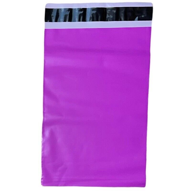 1200 6" x 9" Purple Unlined Poly Mailer Bags Self Seal