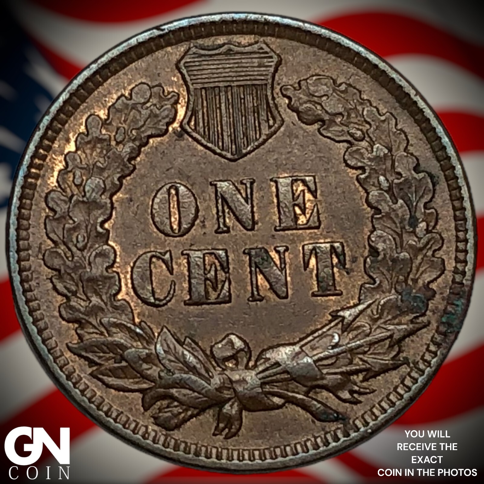 1907 Indian Head Cent Penny M4796
