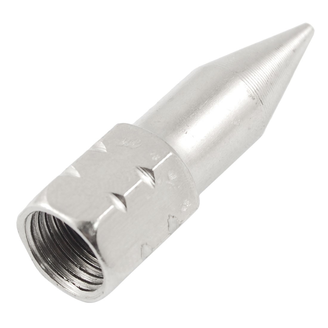 Silver Tone Grease Nipple Connector 0.354" Female Thread