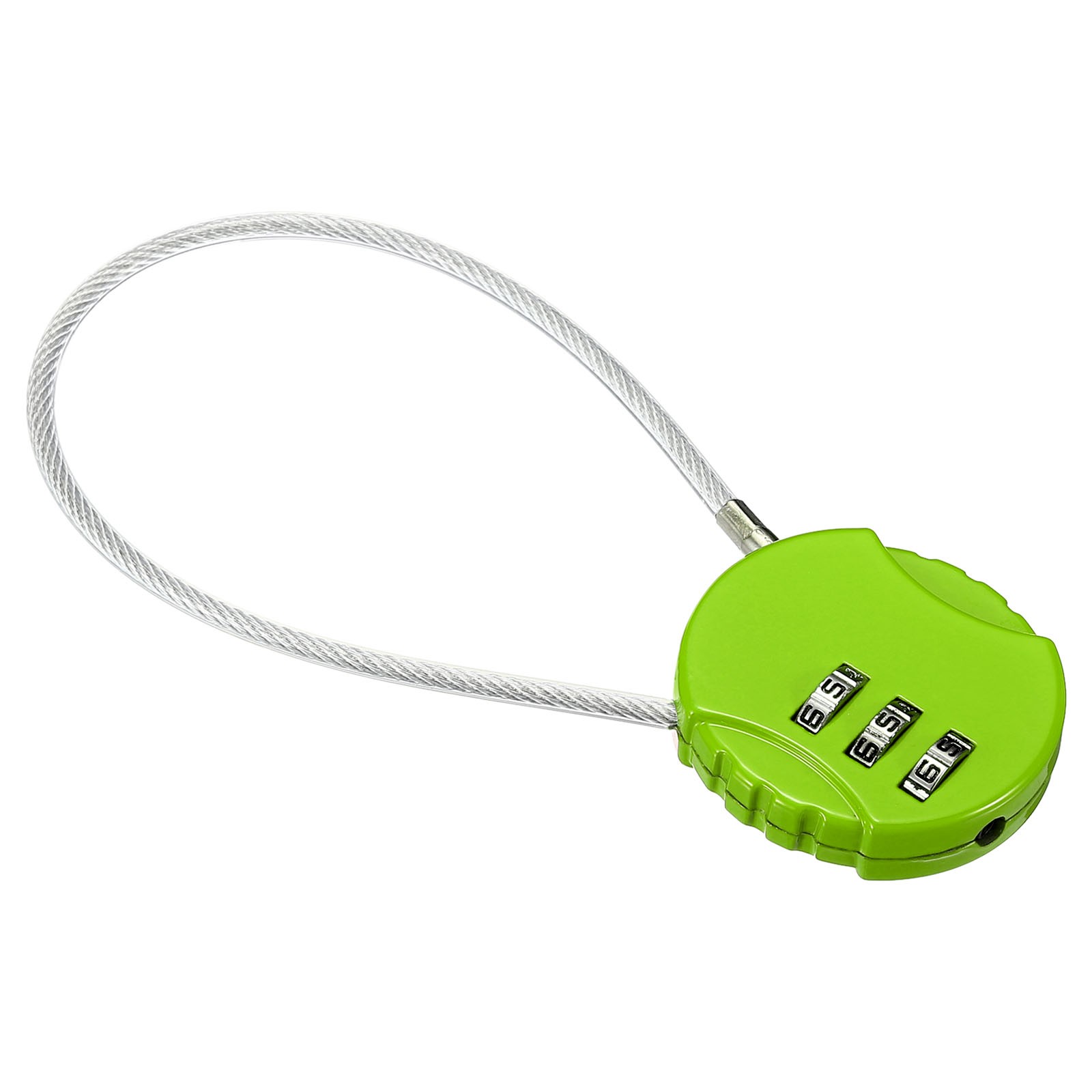 Small Combination Lock 7.8 Inch, 1 Pack 3 Digit Padlock for Gym Locker, Green