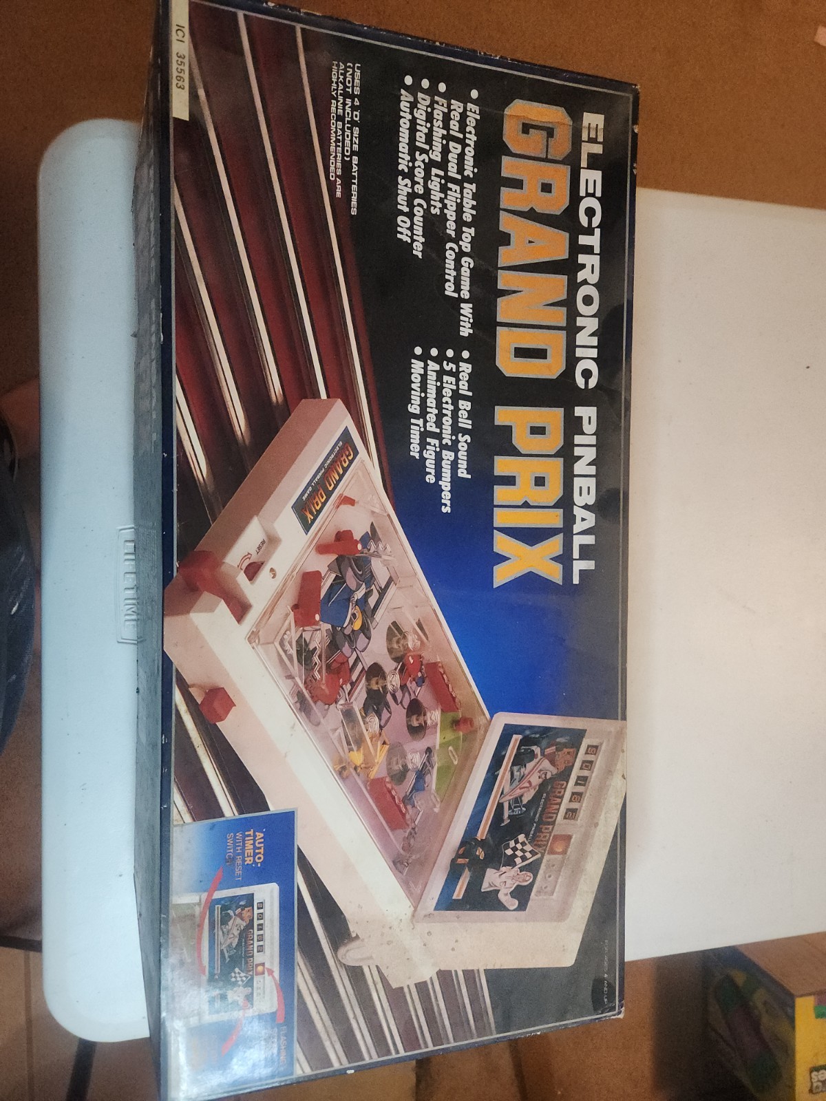 Electronic Pinball Grand Prix  Table Top Pinball Machine Used Oldschool