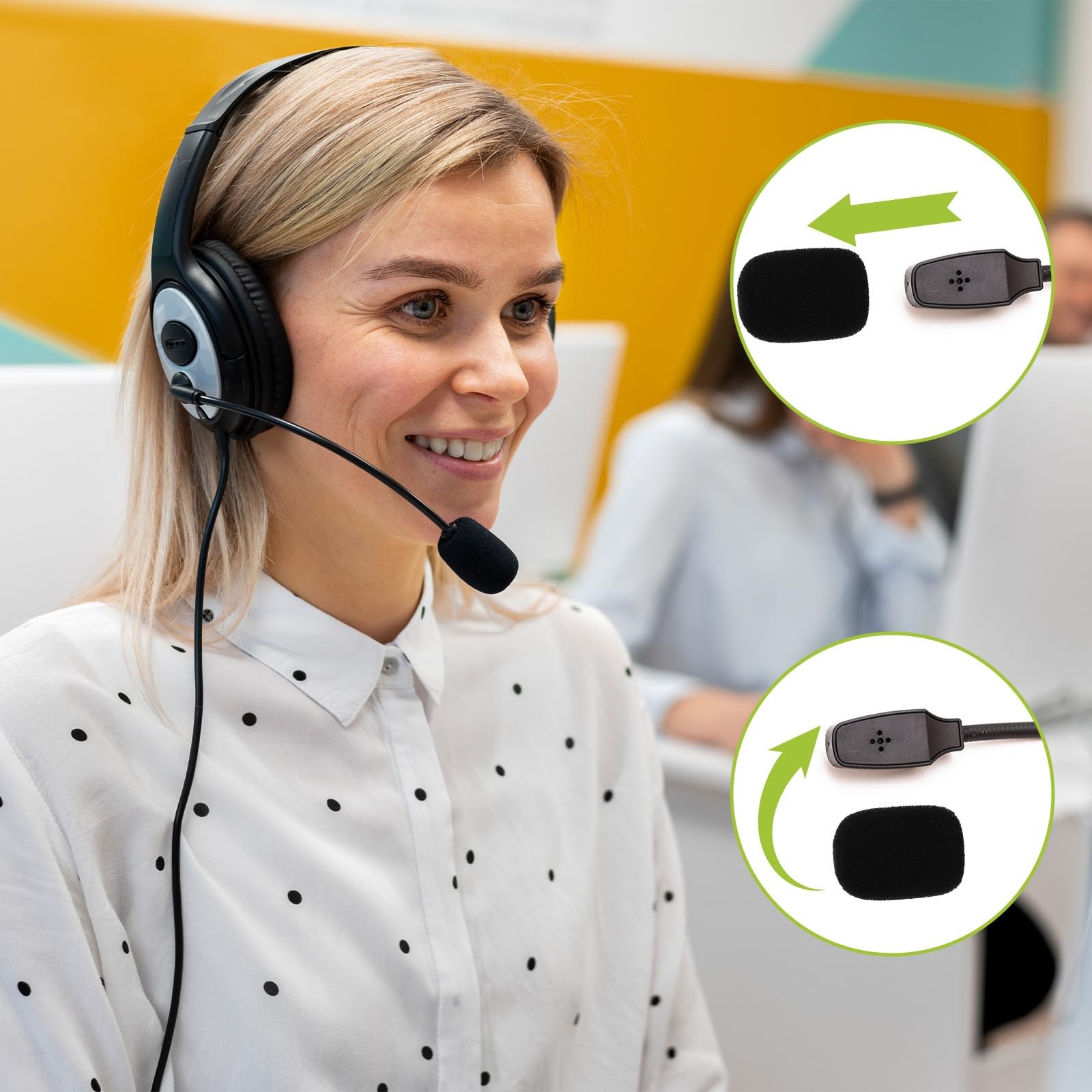 Mini Size Lapel Headset Microphone Windscreen Foam Cover for Headset Lavalier