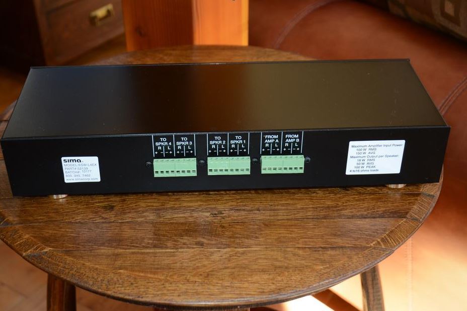 4-Pin Speaker / Source / Amplifier Selector Plug Speakercraft