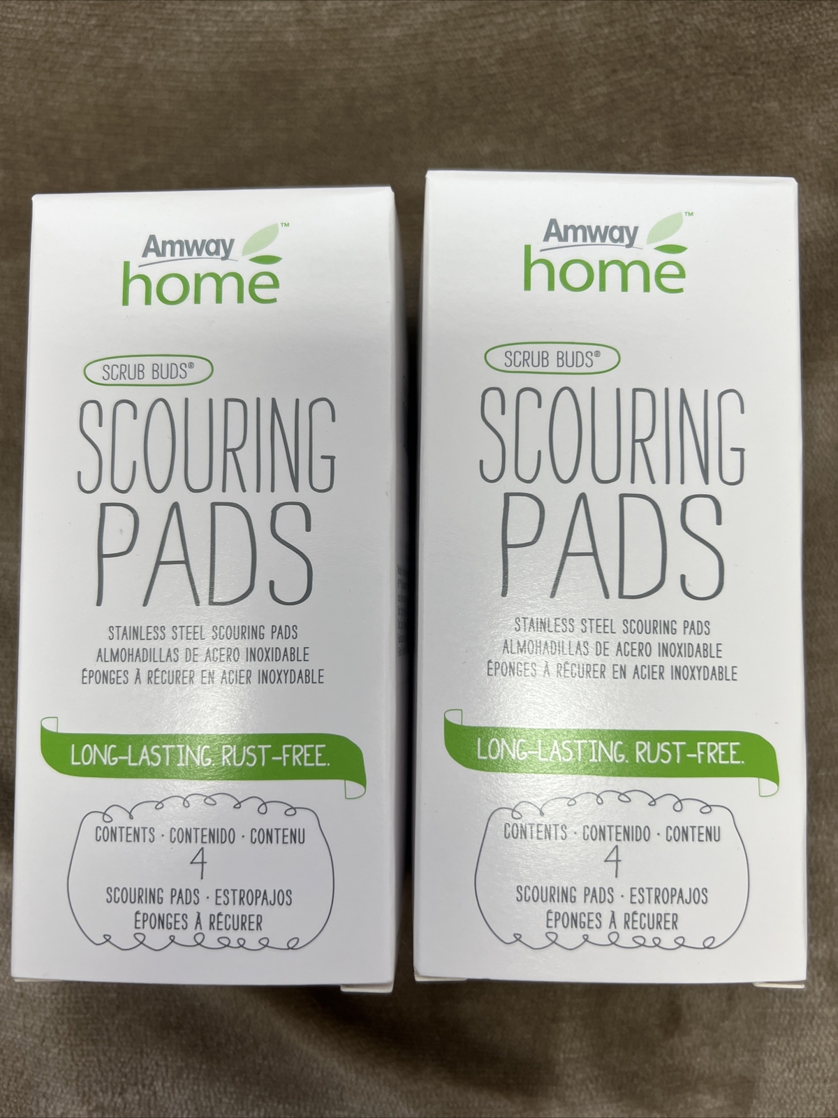 Amway Clean Scrub Buds Scouring Pads New.You Get 2 Boxes!