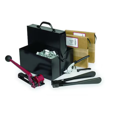 Zoro Select 3Ctw8 Steel Strapping, 20 Mil, 1/2 In. W, Steel,  3Ctw8