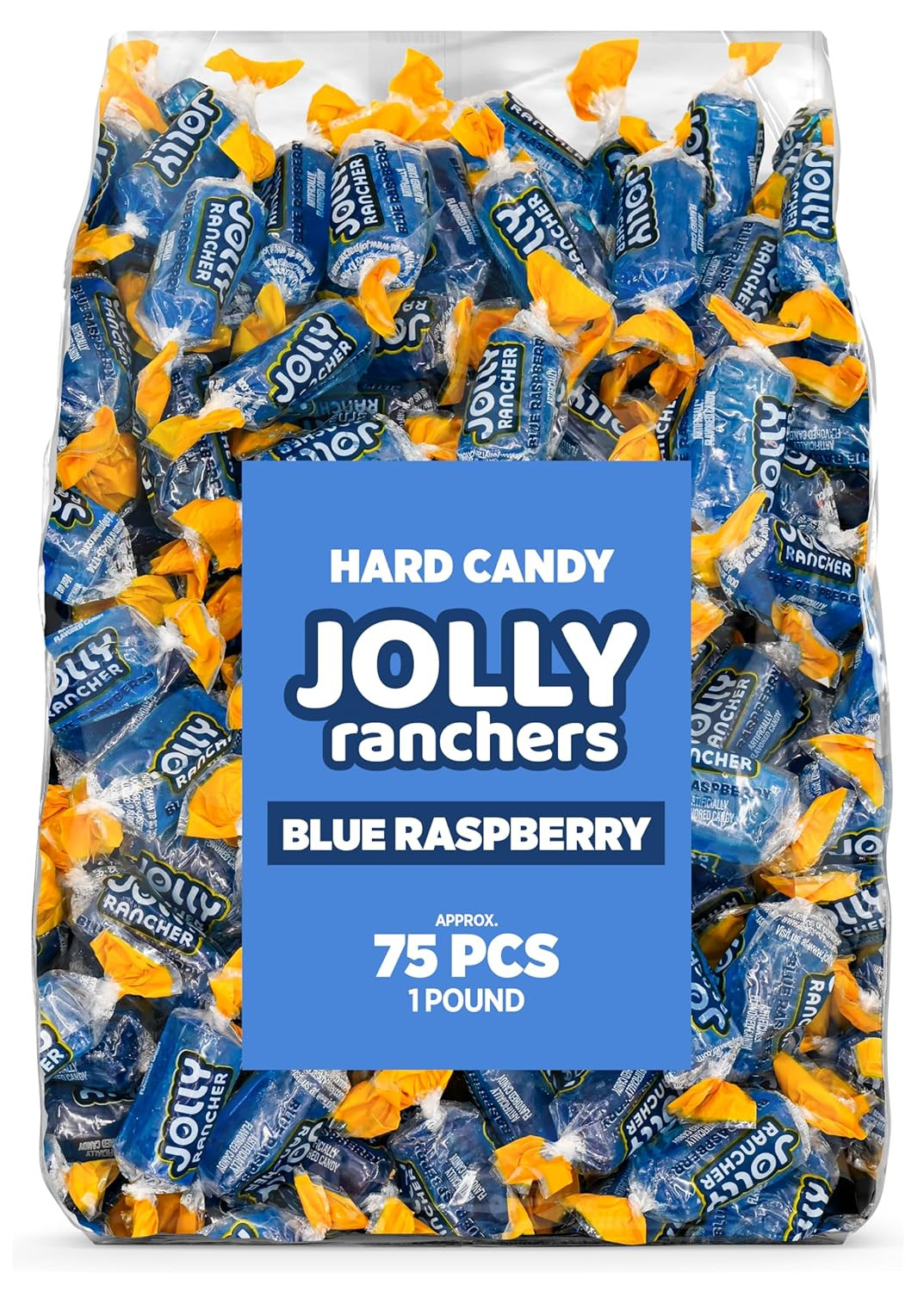 Blue Raspberry Jolly Ranchers Hard Candy – Original Flavor – 1 LB Bulk Bag (Appr