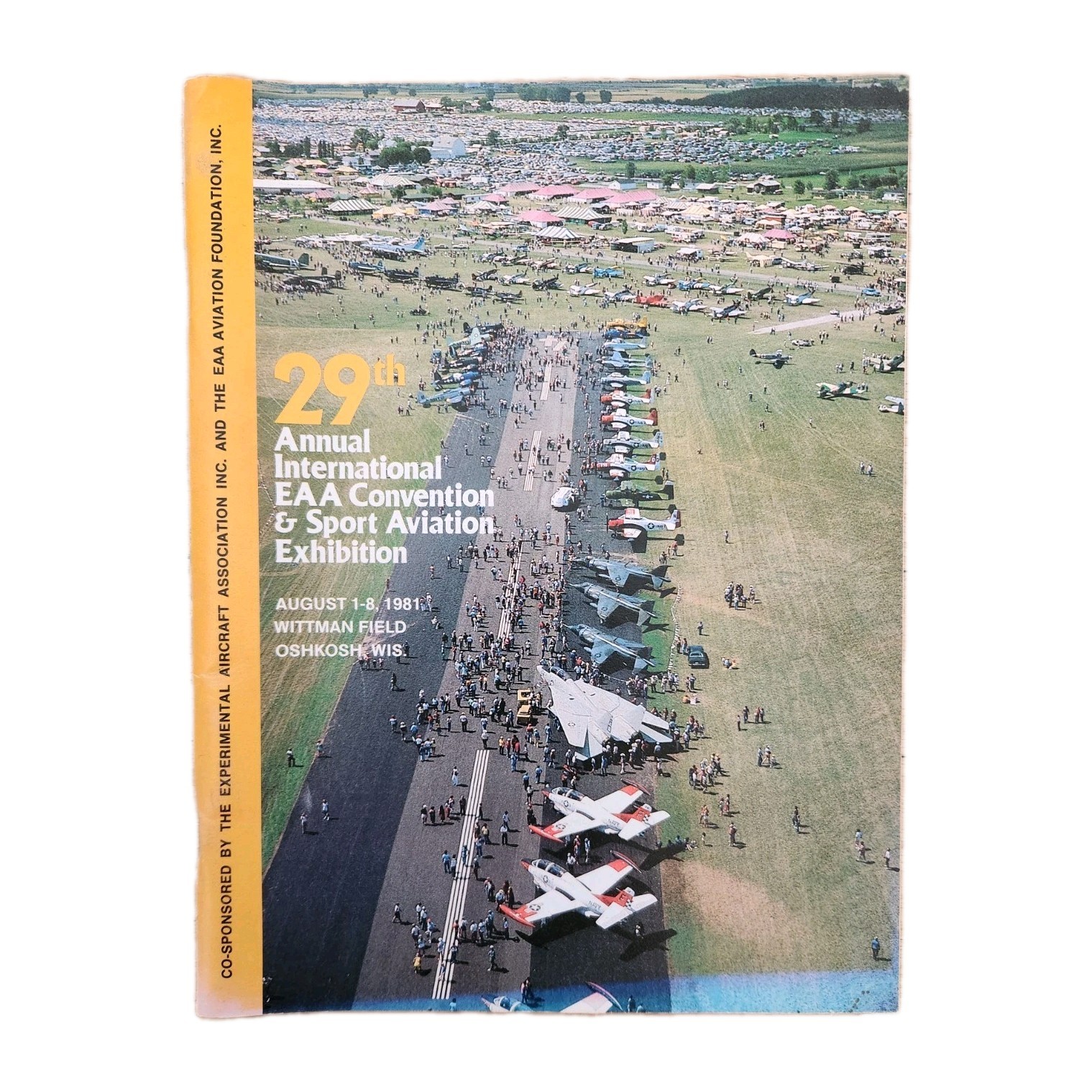 1981 EAA Oshkosh Airshow Program 29th Annual Convention Sport Aviation Fly-In