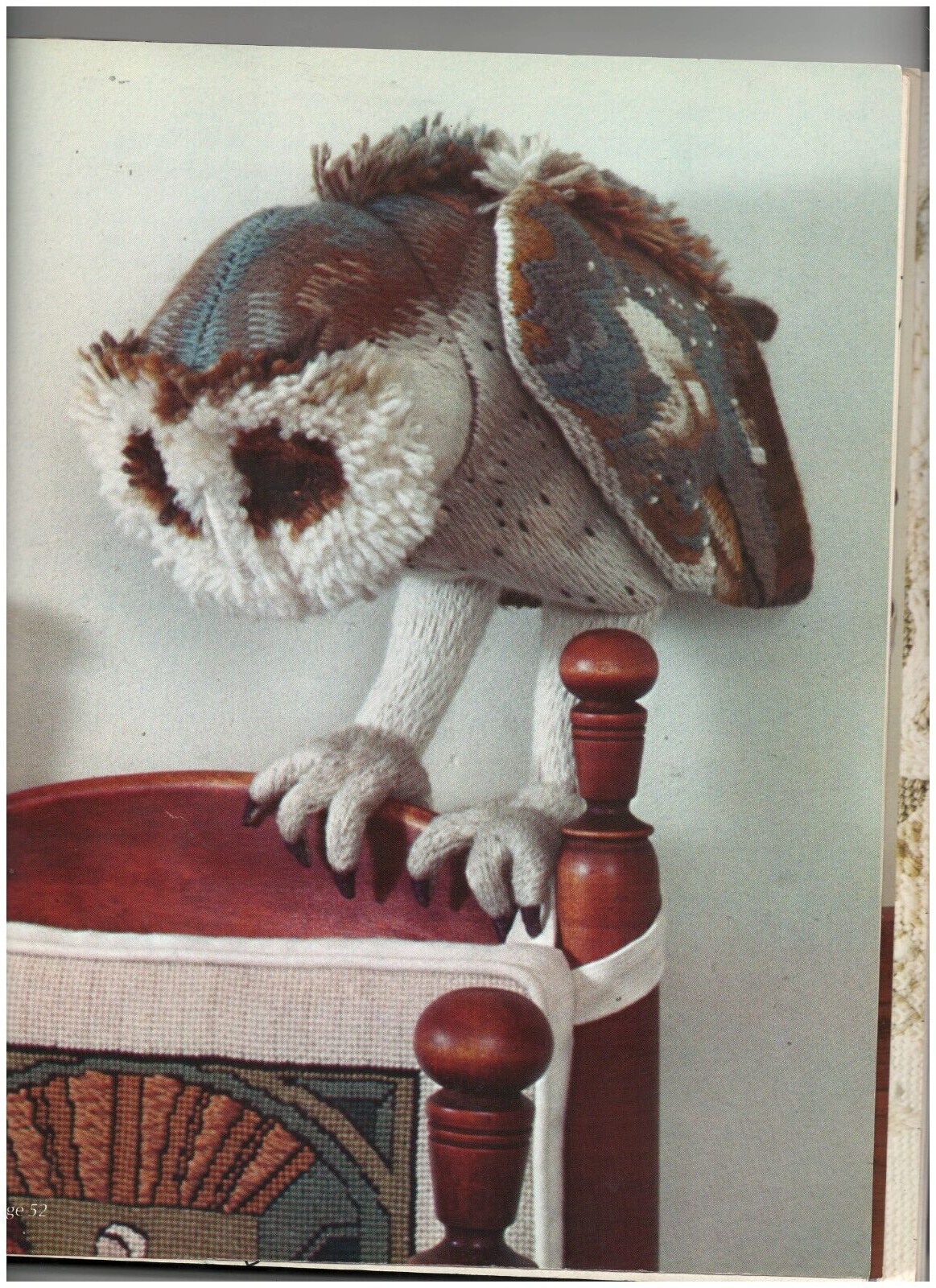 Charleen Kinser Personally Yours Needlepoint Patterns Barn Owl, hat band