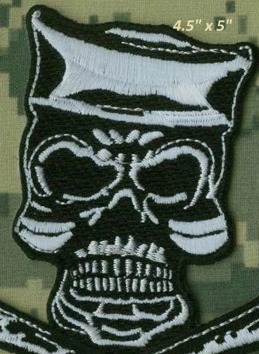 ISAF JOINT SP OPS TASK FORCE JSOTF-A iron-on 5" JTF PATCH: USN Skull/Cross-Bones