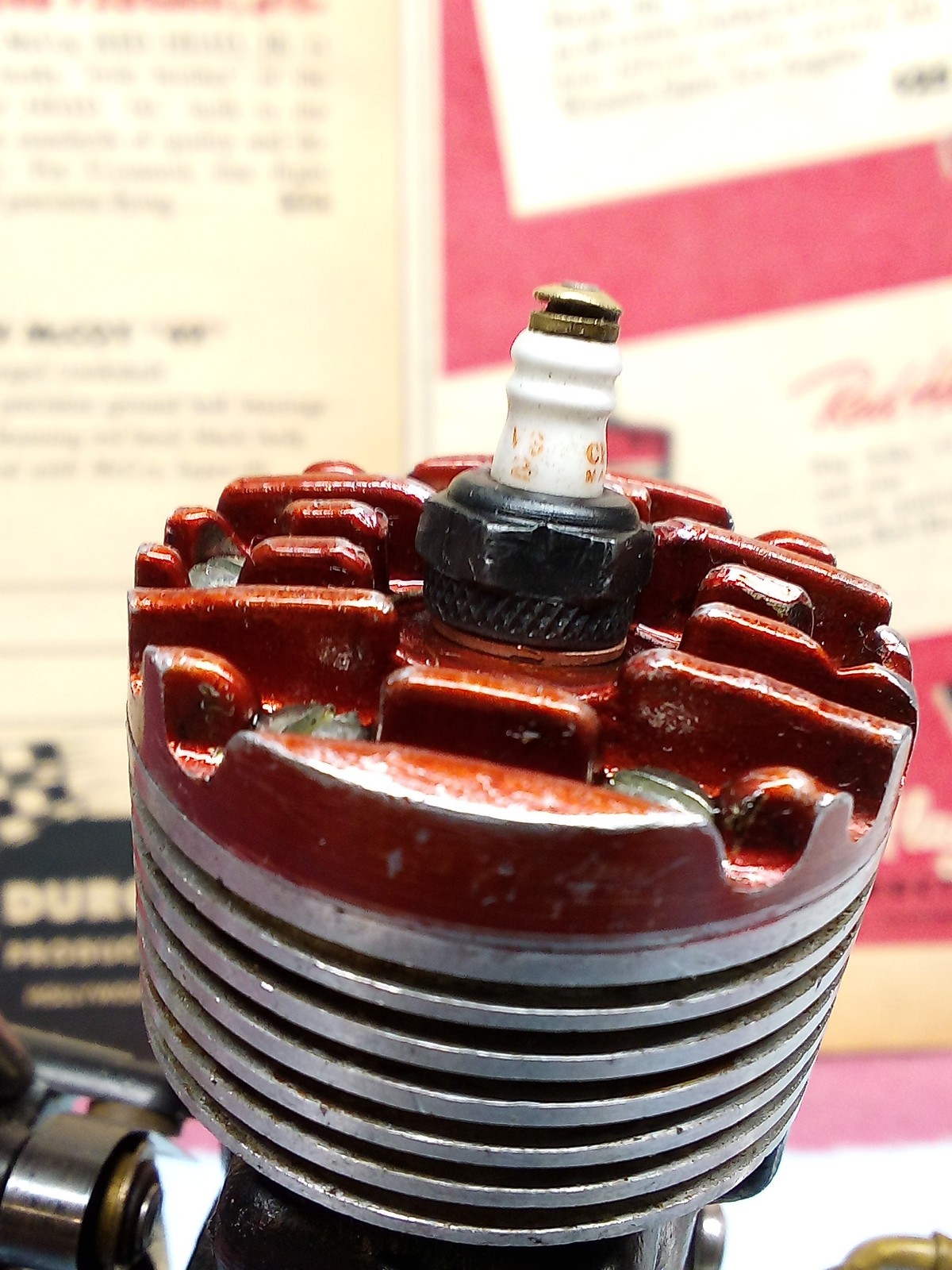 Vintage McCoy Red Head 29 Racing Ignition Engine 1947 - #231